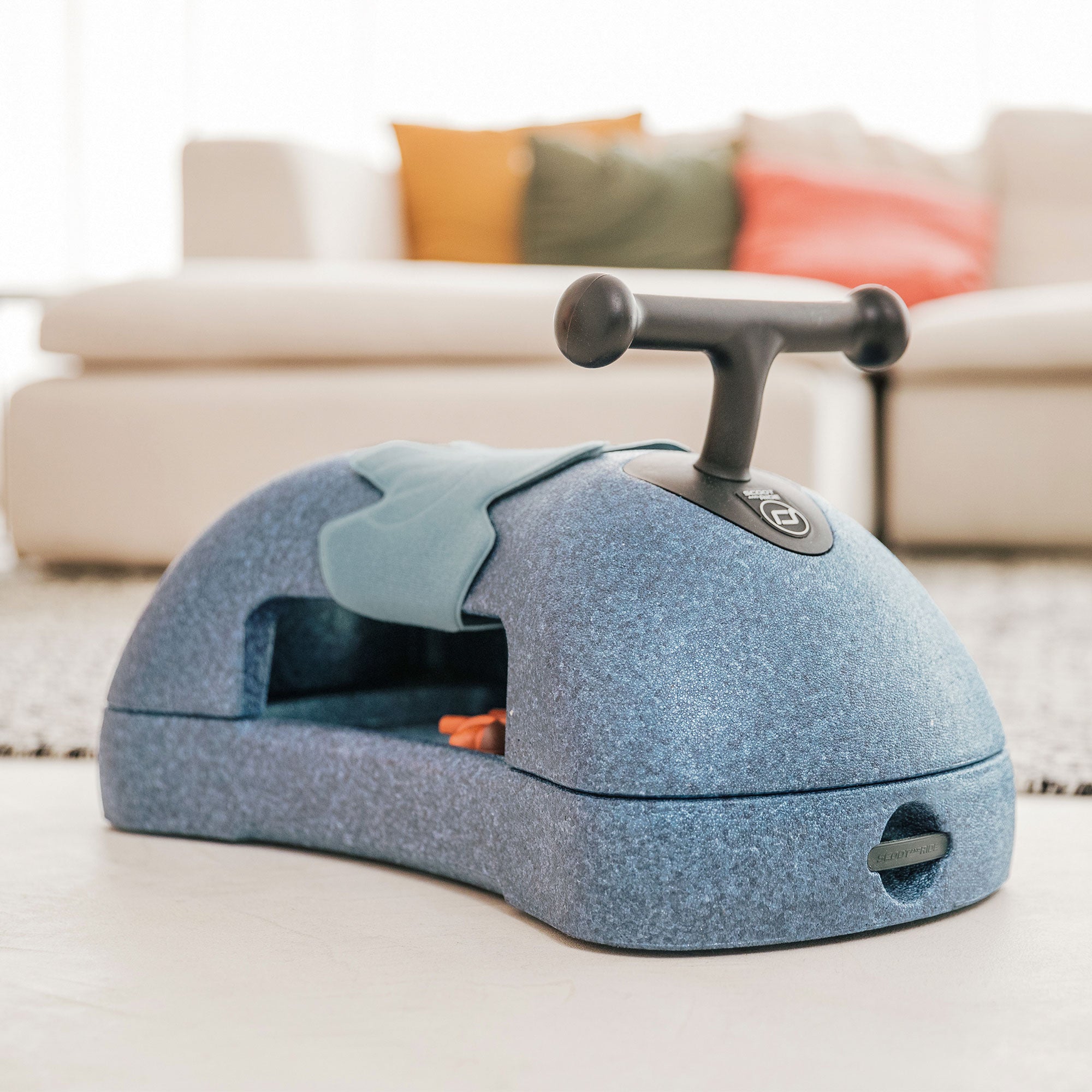 Scoot & Ride My First 3 in 1 Baby Walker, Ride On & Scoot Board w/Storage, Steel - VMInnovations
