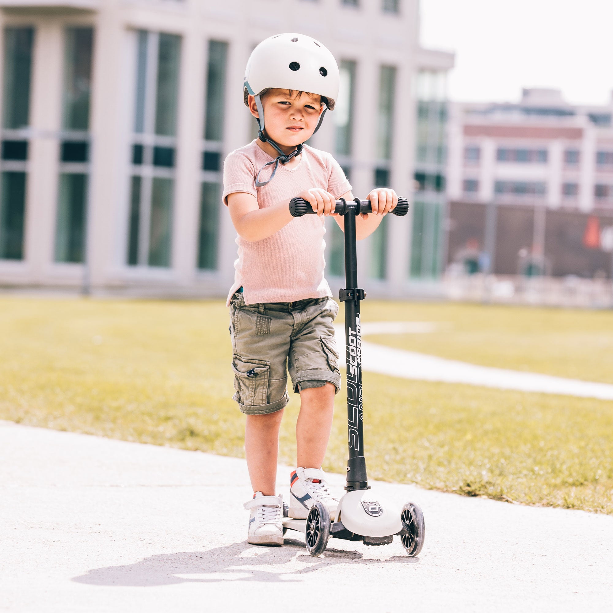 Scoot & Ride Stand-up Push Scooter for Ages 3-6, Highwaykick 3, Steel (Open Box) - VMInnovations
