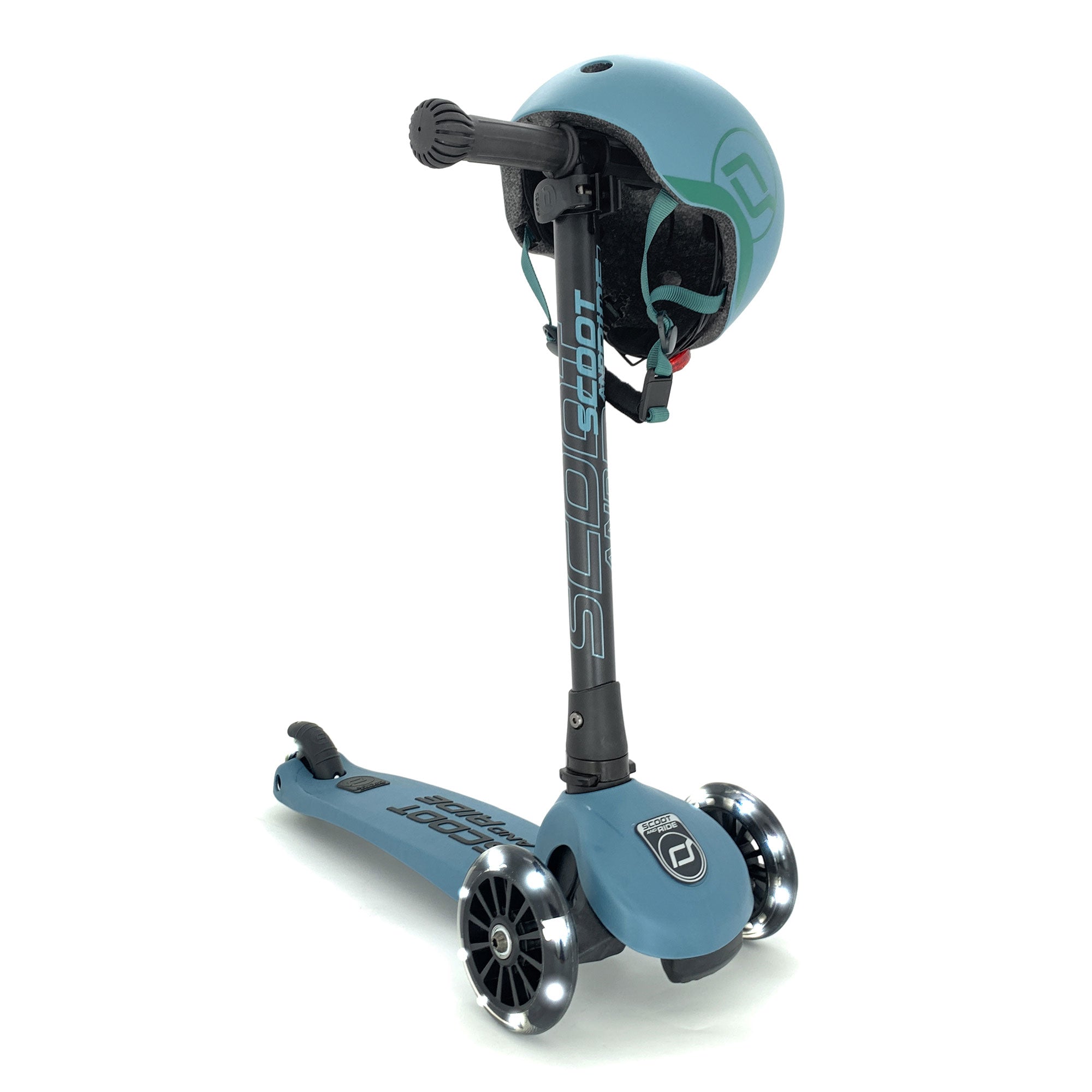Scoot & Ride Stand-up Push Scooter for Ages 3-6, Highwaykick 3, Steel (Open Box) - VMInnovations