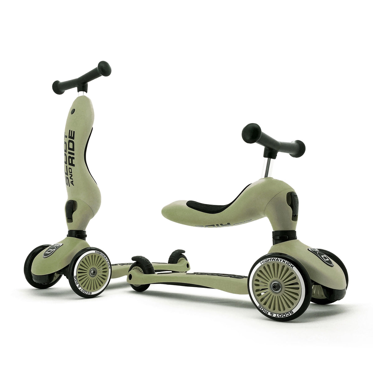 Scoot & Ride 2-in-1 Ride-On & Stand Scooter, Ages 1-5, Highwaykick 1(Open Box)