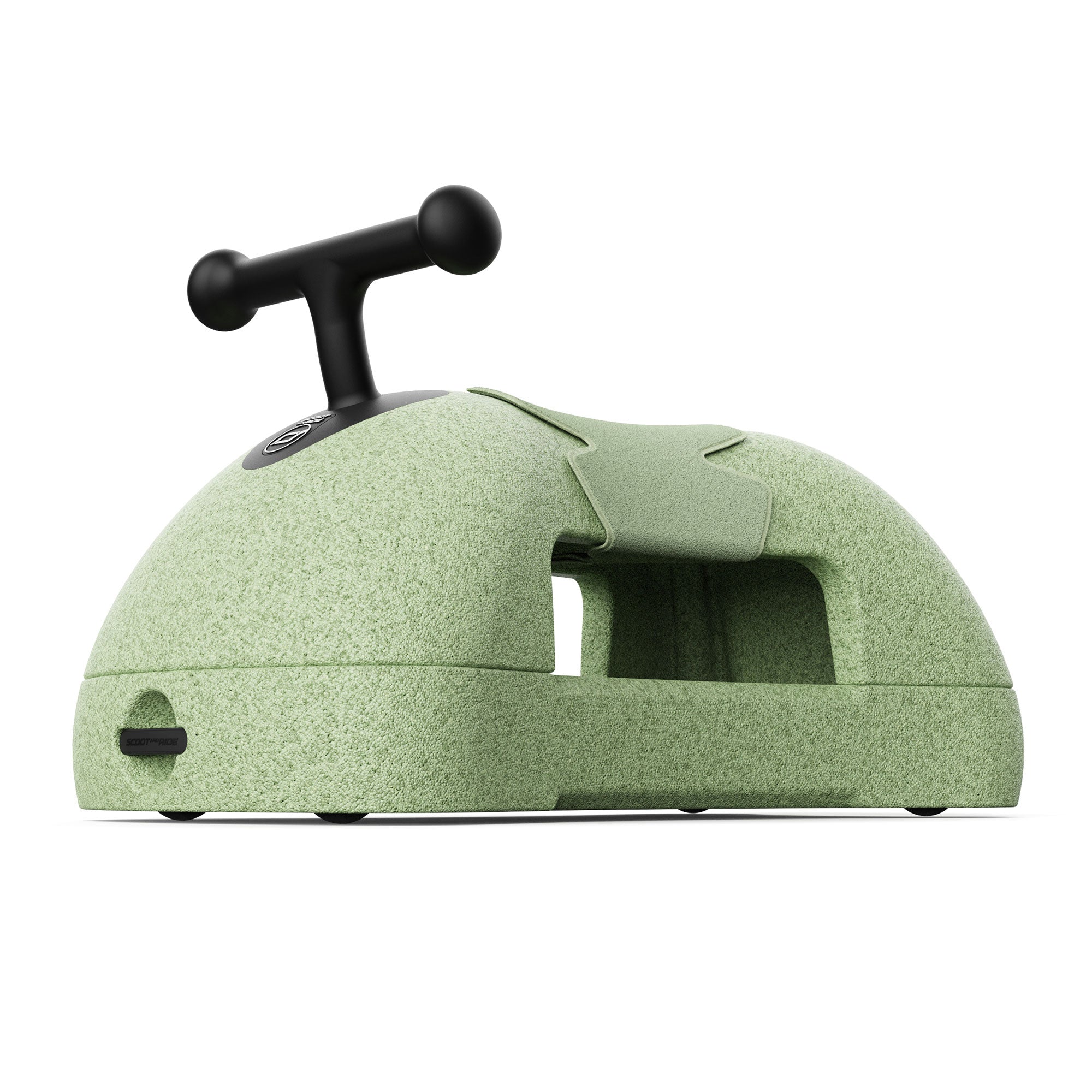Scoot & Ride My First 3 in 1 Baby Walker, Ride On & Scoot Board w/Storage, Olive - VMInnovations