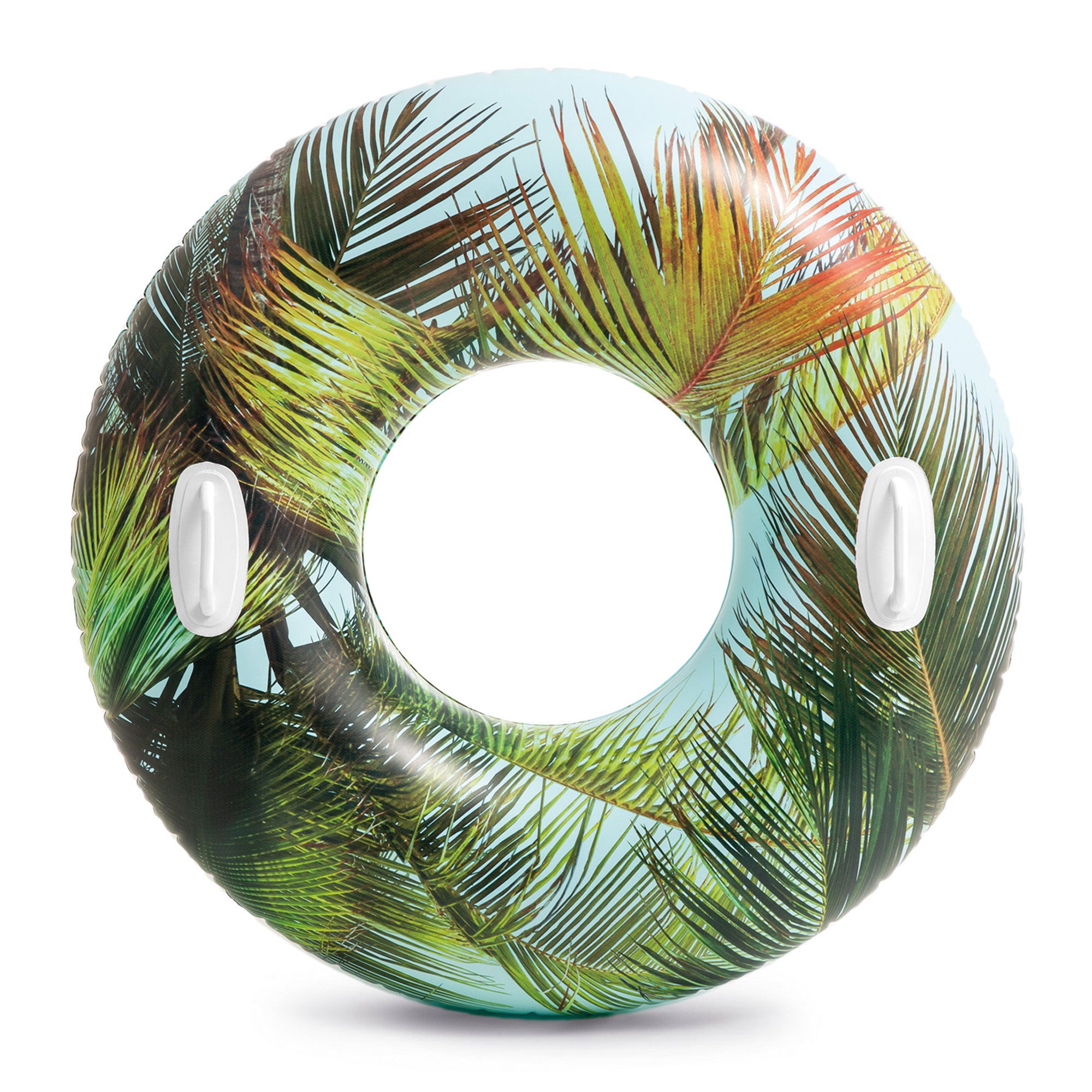 Intex 58263EP Groovy Color Inflatable Tropical Flower Transparent Tube Raft - VMInnovations