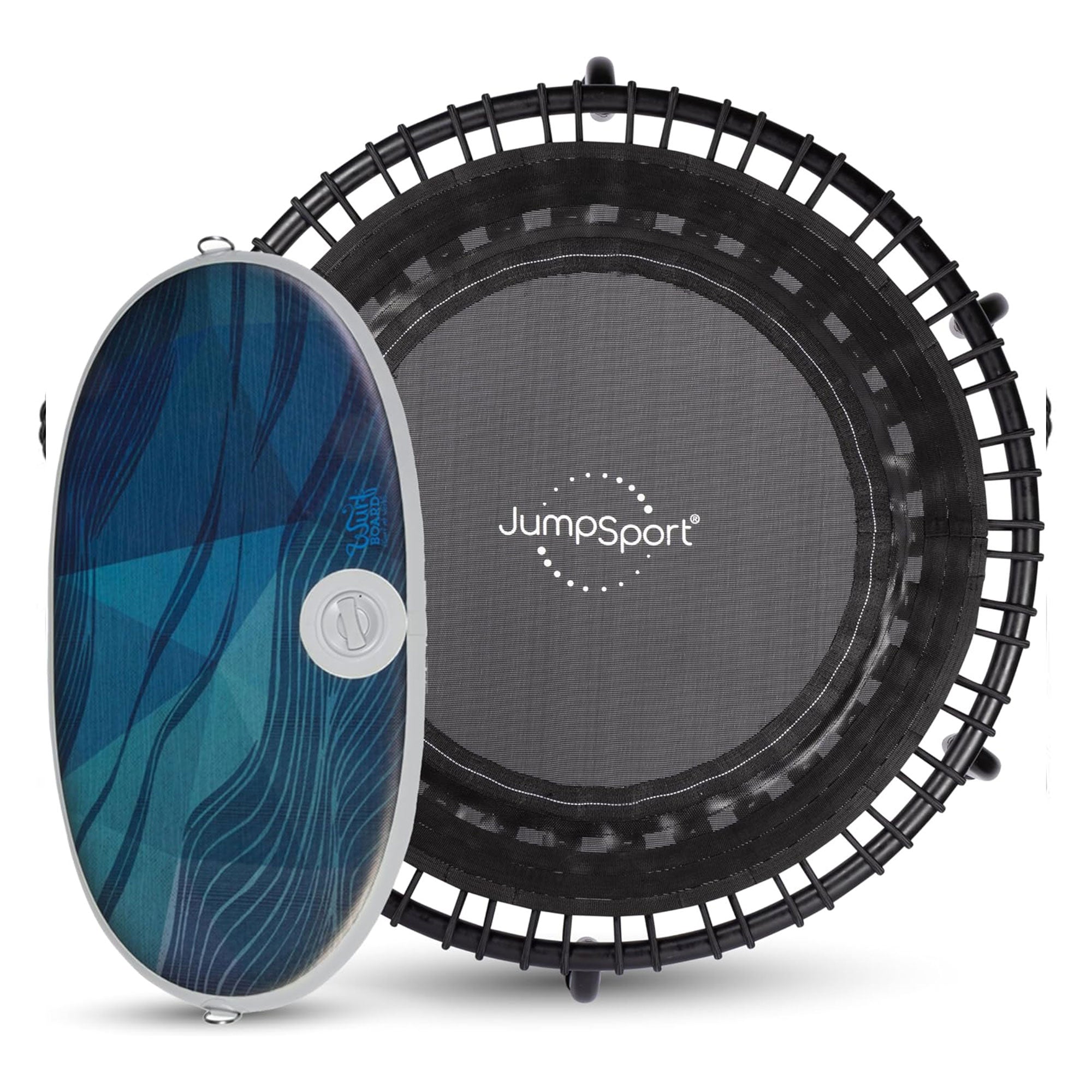 JumpSport 350 Fitness 39" Trampoline Bundled with Wurf Board Anti-Fatigue Mat - VMInnovations