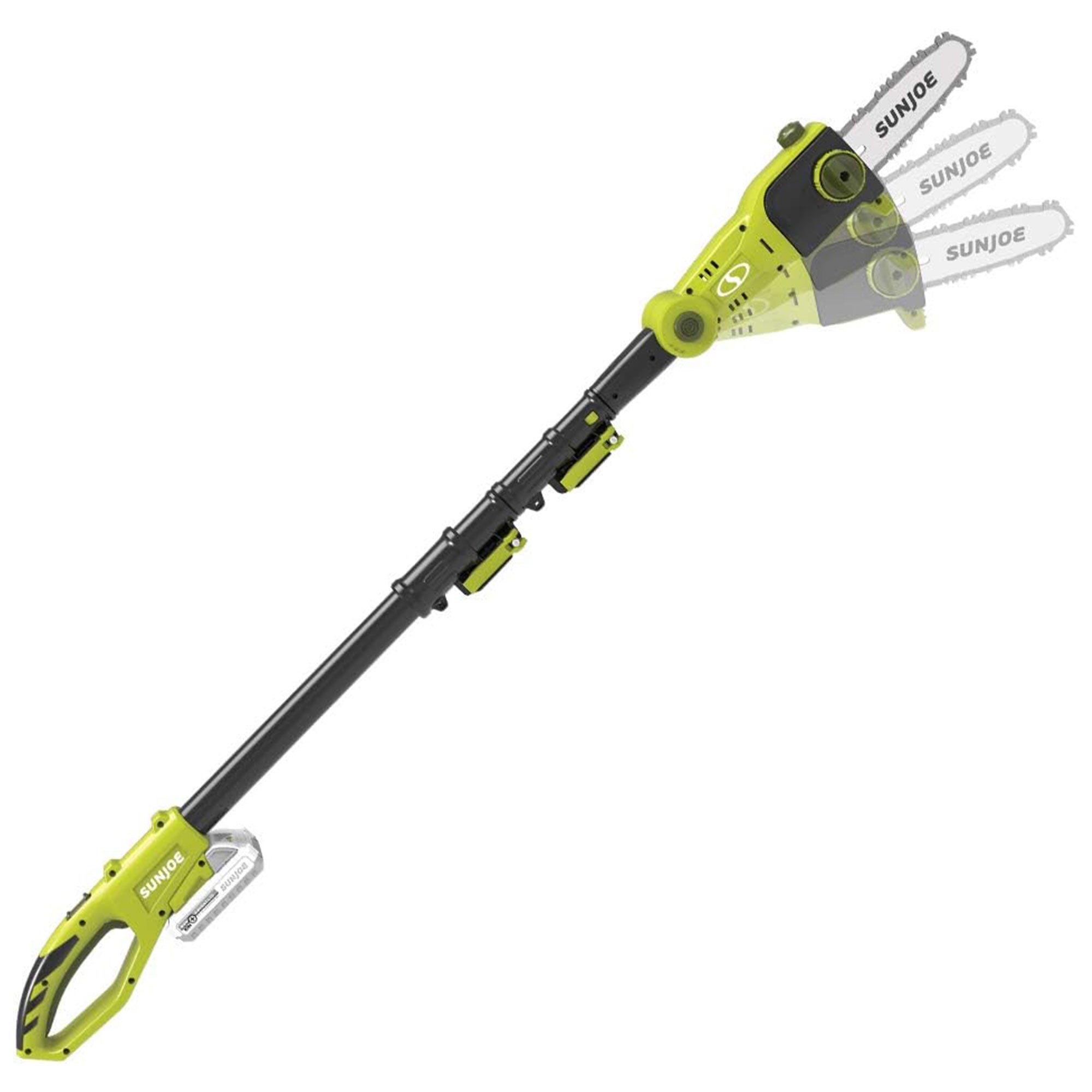Sun Joe 24V Cordless Pole Chainsaw Electric Telescope Tree Trimmer, 24V-PS8-LTE