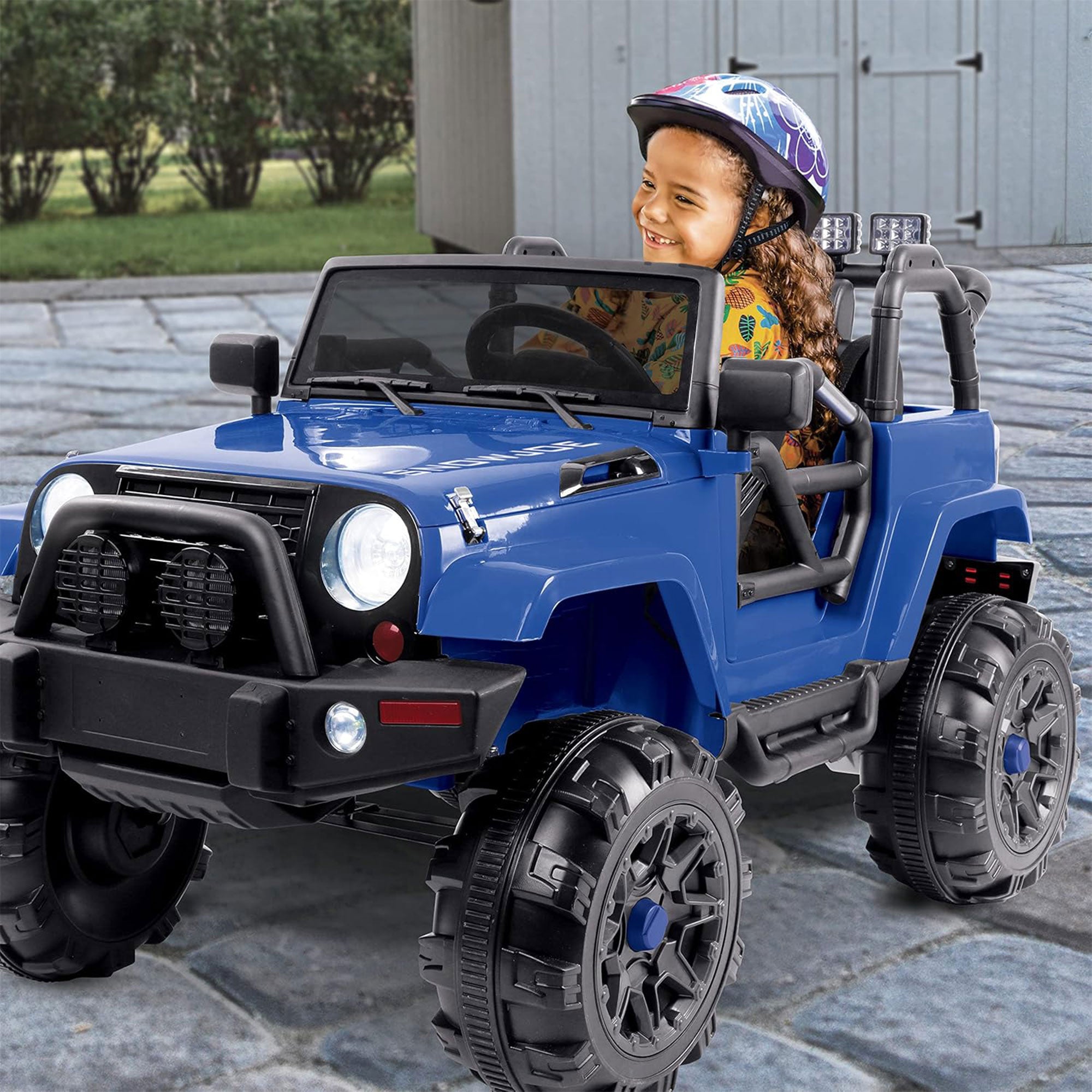 Snow Joe 24V Ride On Car Toy with Snow Plow Scoop and Parental Remote, 24V-SUV1 - VMInnovations