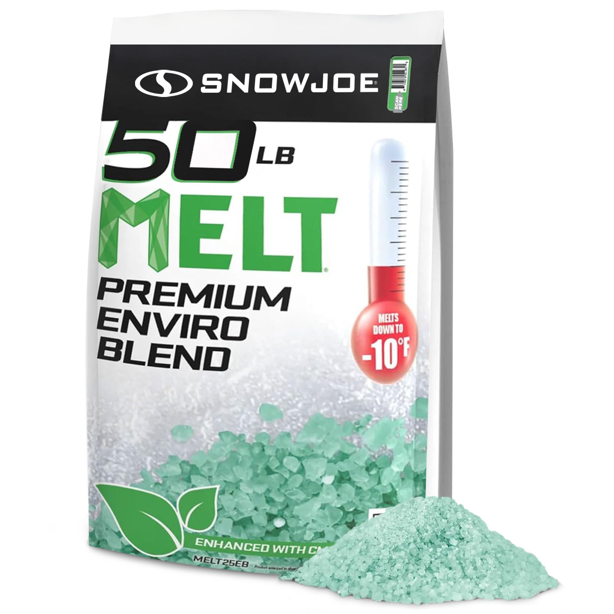 Snow Joe Ice Melt Pellets Deicer and Snow Removal for Driveway, 50 lb, AZ-50-EB
