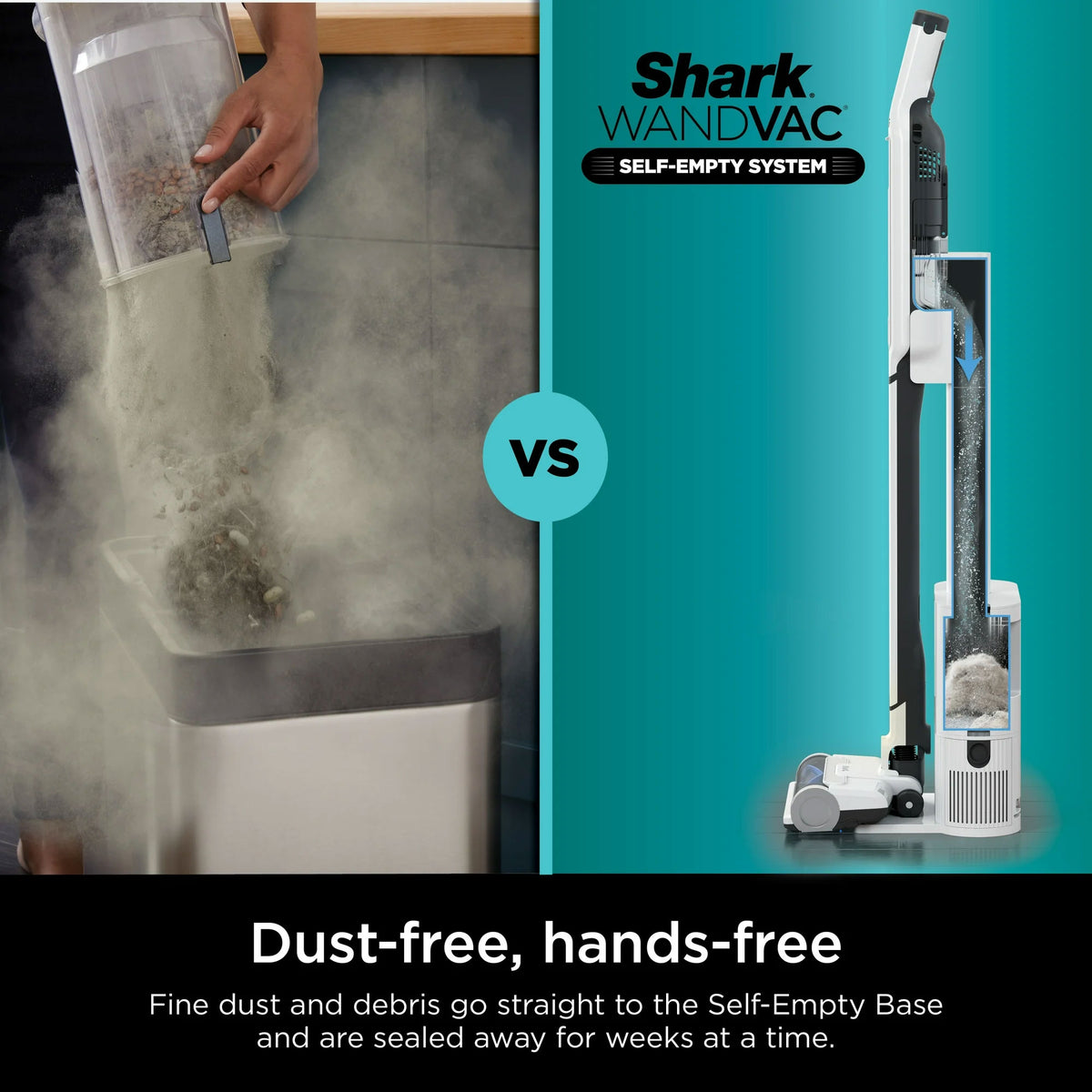 Shark Cordless Vacuum Cleaner, Stick Vac & HEPA Self Empty Base (Open Box) - VMInnovations