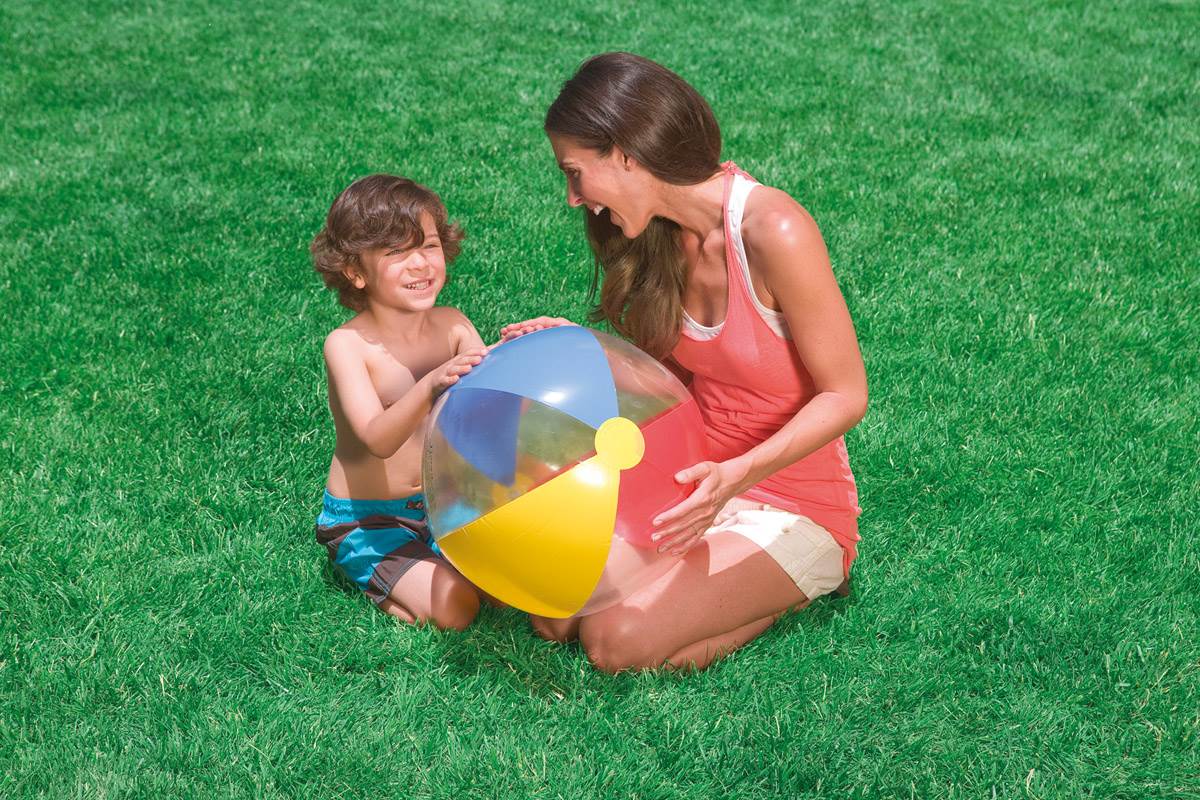 INTEX 24" Inflatable Paradise Panel Colorful Beach Ball | 59032EP