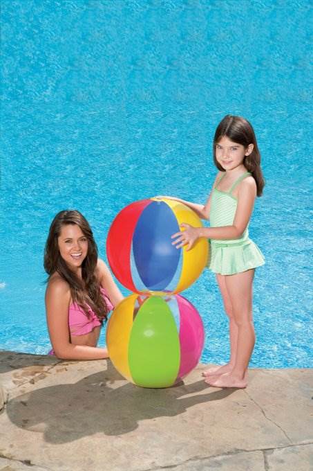 INTEX 24" Inflatable Paradise Panel Colorful Beach Ball | 59032EP