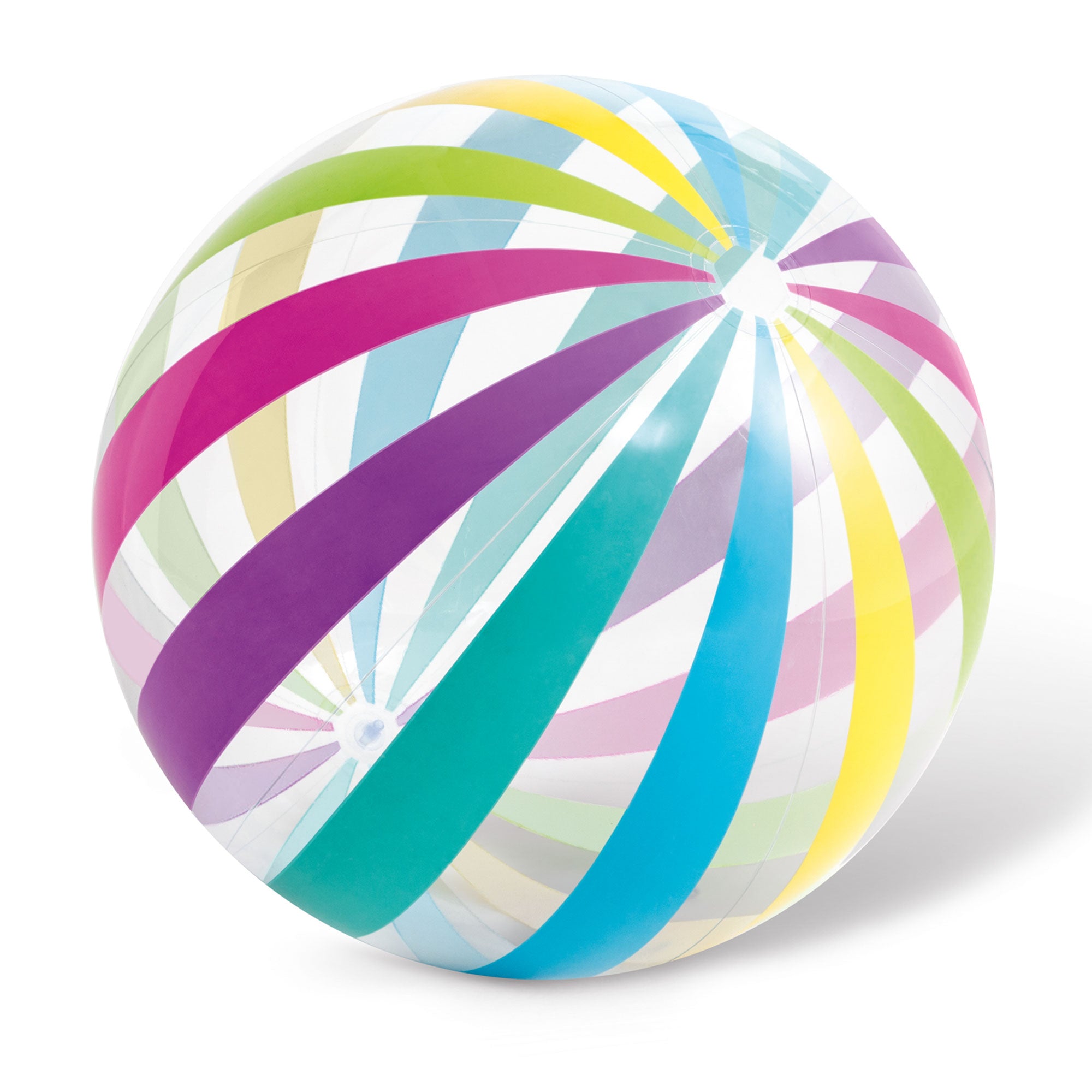 Intex Jumbo Inflatable Glossy Big Polka-Dot Colorful Giant Beach Ball (Open Box) - VMInnovations