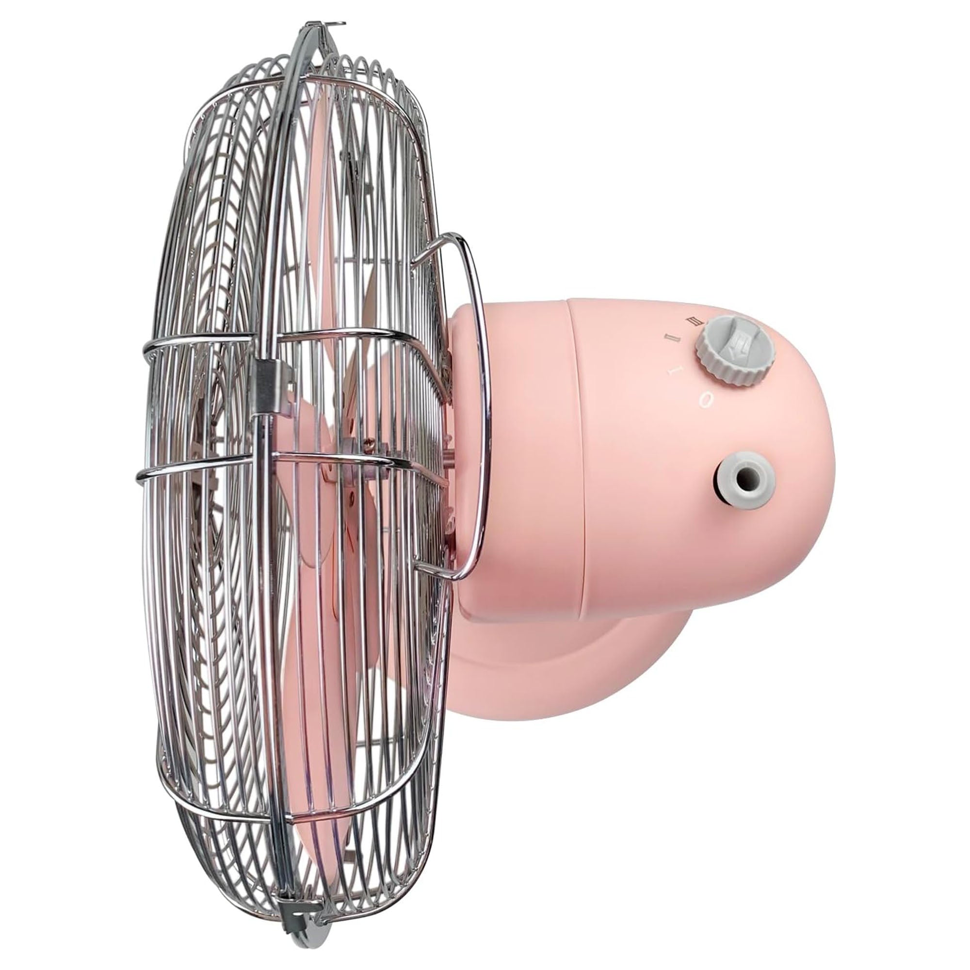 Good Housekeeping All-Metal Oscillating Retro Desk Table Fan, 12 Inch, Pink - VMInnovations