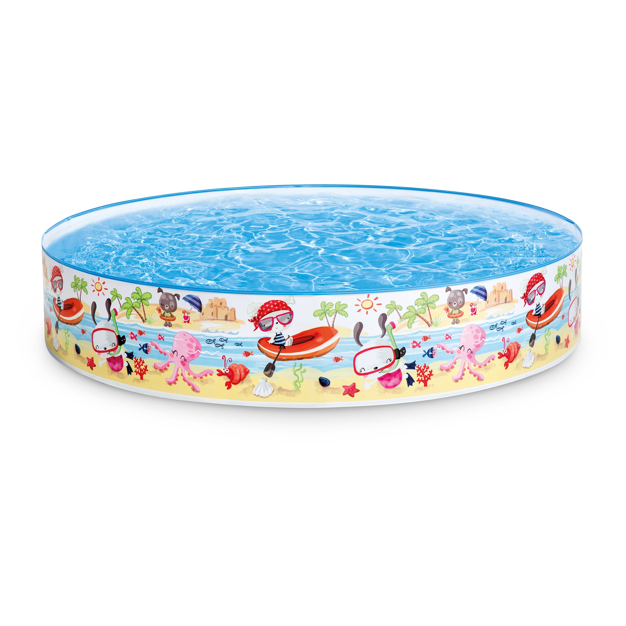 INTEX Beach Days Snapset Instant Kids Childrens Swimming Pool (Open Box) - VMInnovations