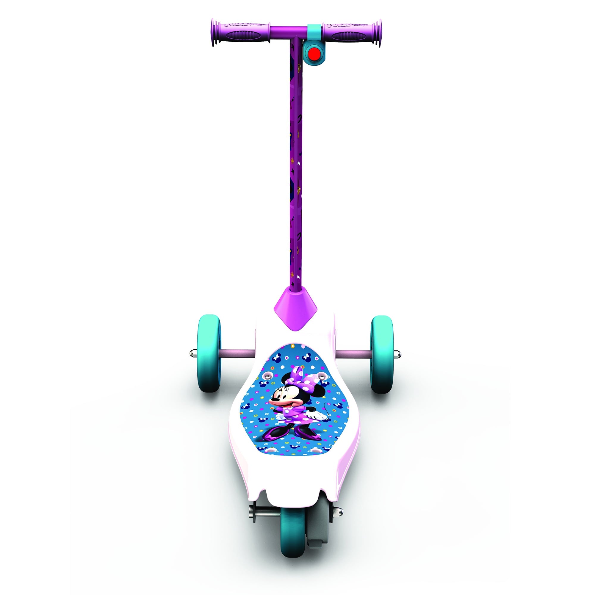 Pulse Performance Minnie Mouse Safe Start Electric Scooter with Battery, Purple - VMInnovations