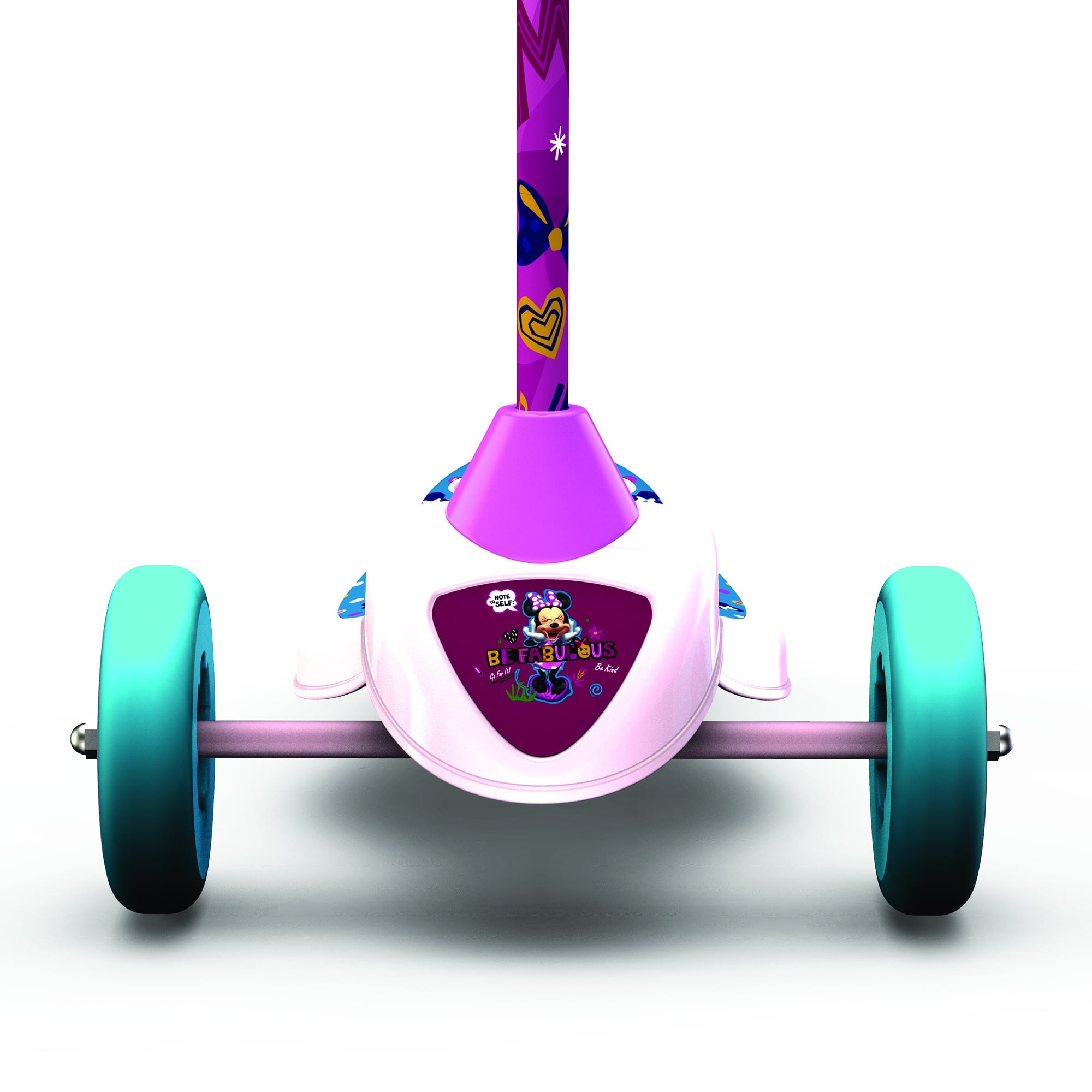 Pulse Performance Minnie Mouse Safe Start Electric Scooter with Battery, Purple - VMInnovations