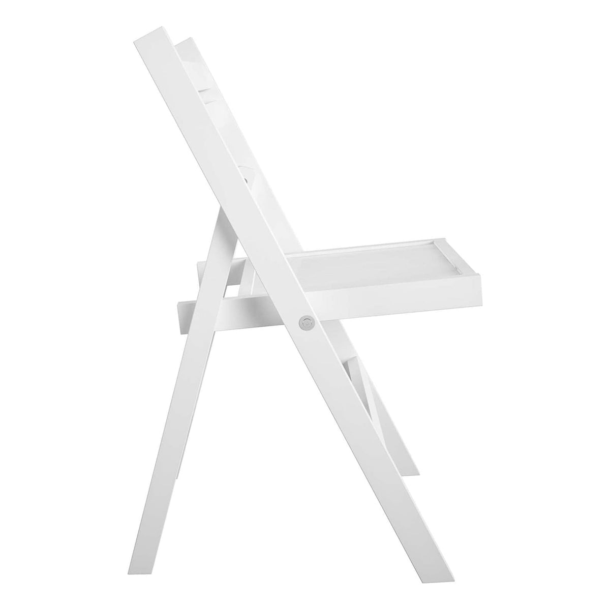 Cosco 2-Pack XL Folding Chairs, Slat Back, Indoor Dining or Extra Seating, White - VMInnovations