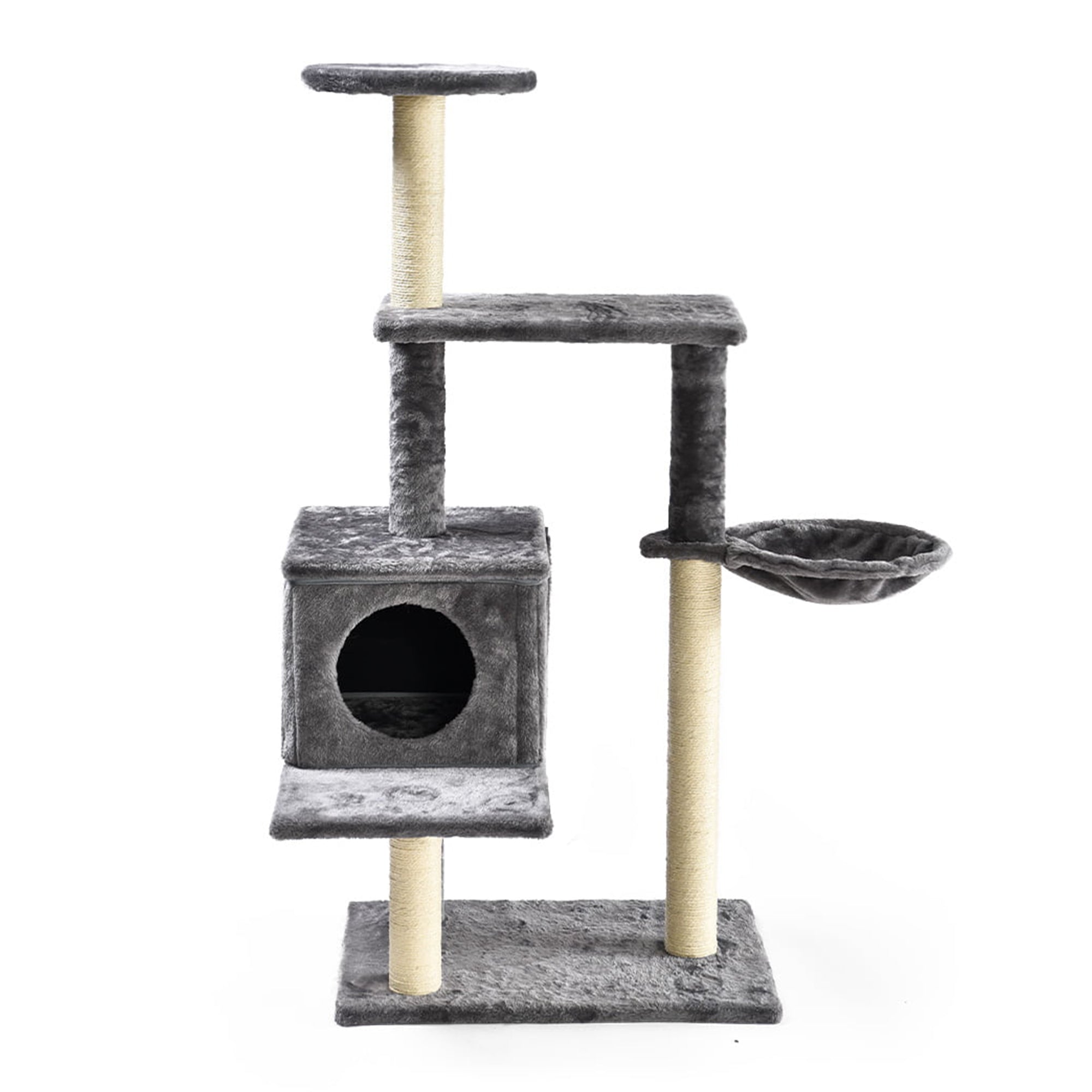Max & Marlow 3 in 1 Transforming Cat Tree Tower, Scratching Post Design, Gray - VMInnovations