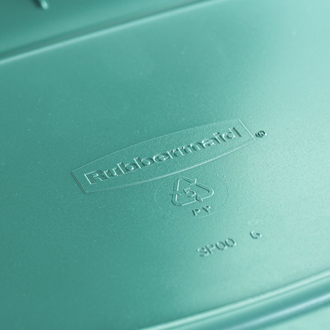 Rubbermaid 6 Pack Plastic Storage Bins & Lids, 18 Gallon Tote Container, Green - VMInnovations