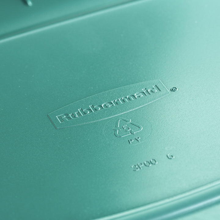 Rubbermaid 6 Pack Plastic Storage Bins & Lids, 18 Gallon Tote Container, Green - VMInnovations