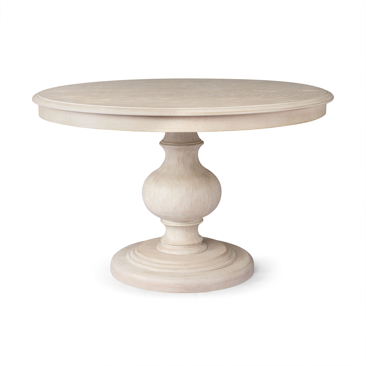 Maven Lane Zola Traditional Round Wooden Dining Table in Antiqued (Open Box)