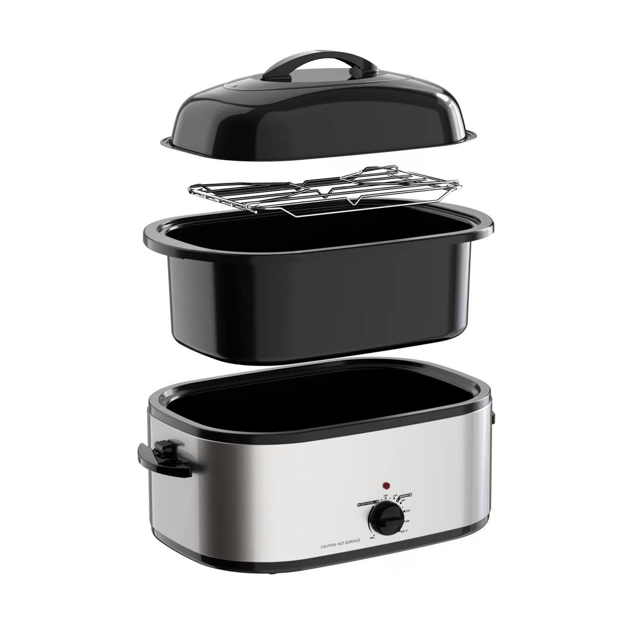 Complete Cuisine Electric Countertop Roaster Oven with Self Basting Lid, 22 Qt - VMInnovations