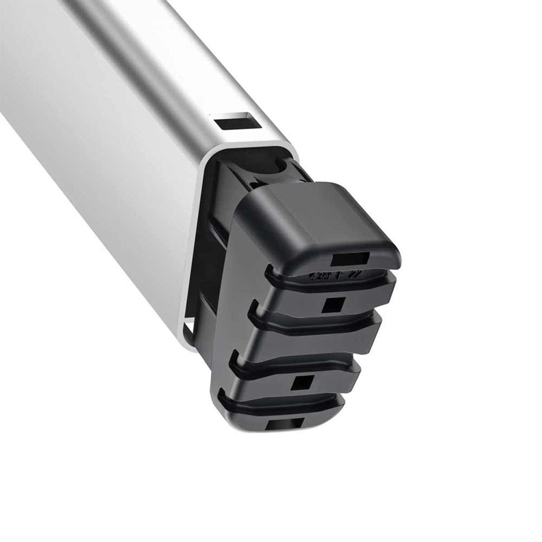 Hailo Folding 6 Step Non-Slip Ladder for Home & Kitchen, L100, Silver/Black - VMInnovations