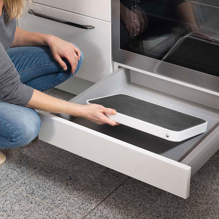 Hailo Folding Step Stool, OneStep Compact Platform, Non-Skid, 330 Lbs Capacity - VMInnovations