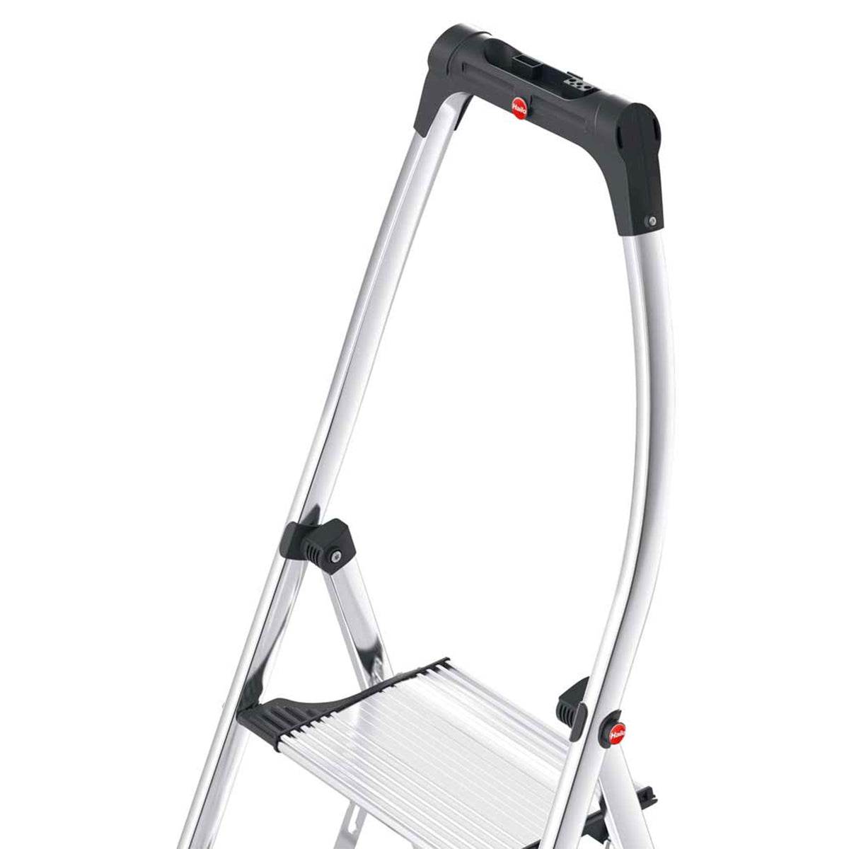 Hailo Folding Step Stool, 2 Step Ladder w/Tray for Home & Kitchen, K100 (Used) - VMInnovations