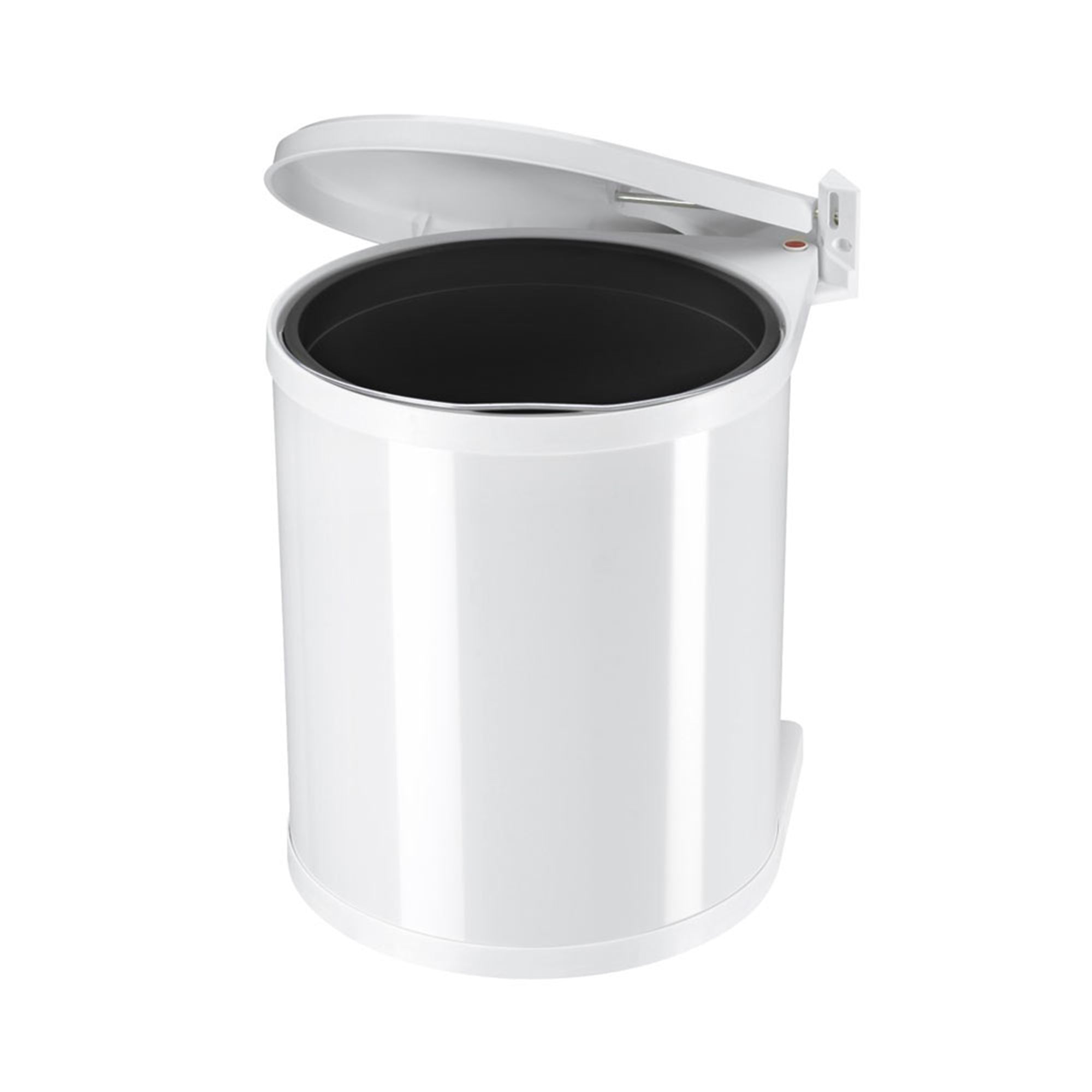 Hailo Compact-Box M Trash Can, 4 Gallon, Lid-Lift, Small Kitchen Bin, White - VMInnovations