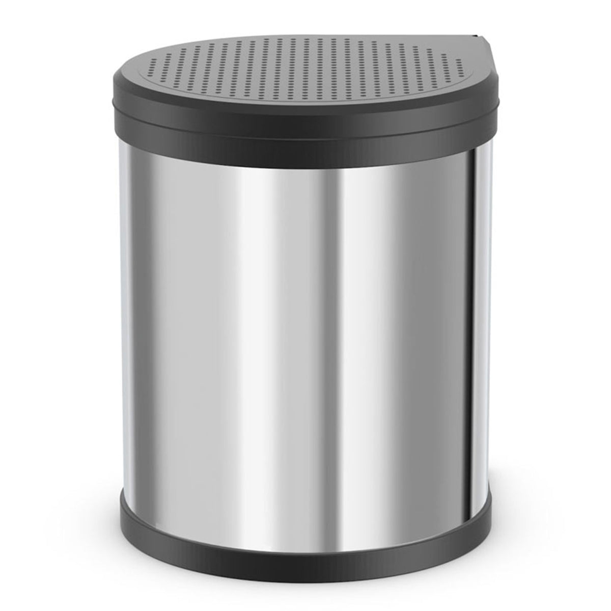 Hailo Compact-Box M Trash Can, 4 Gal, Lid-Lift, Kitchen Bin, Steel (Open Box)