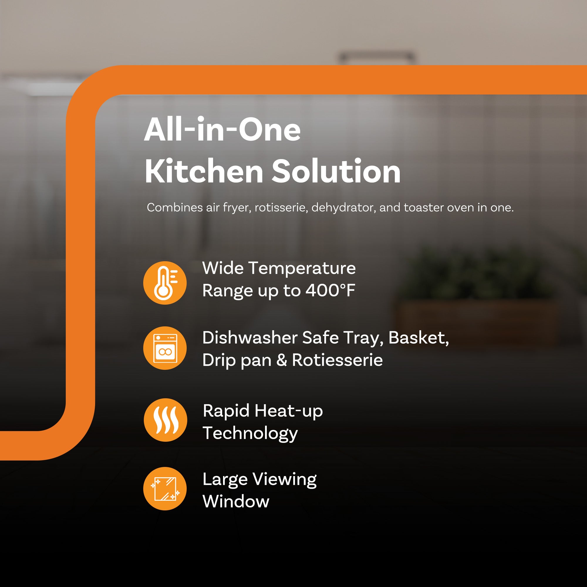 Complete Cuisine 12.5 Quart Digital Air Fryer Oven with Rotisserie & Dehydrator - VMInnovations