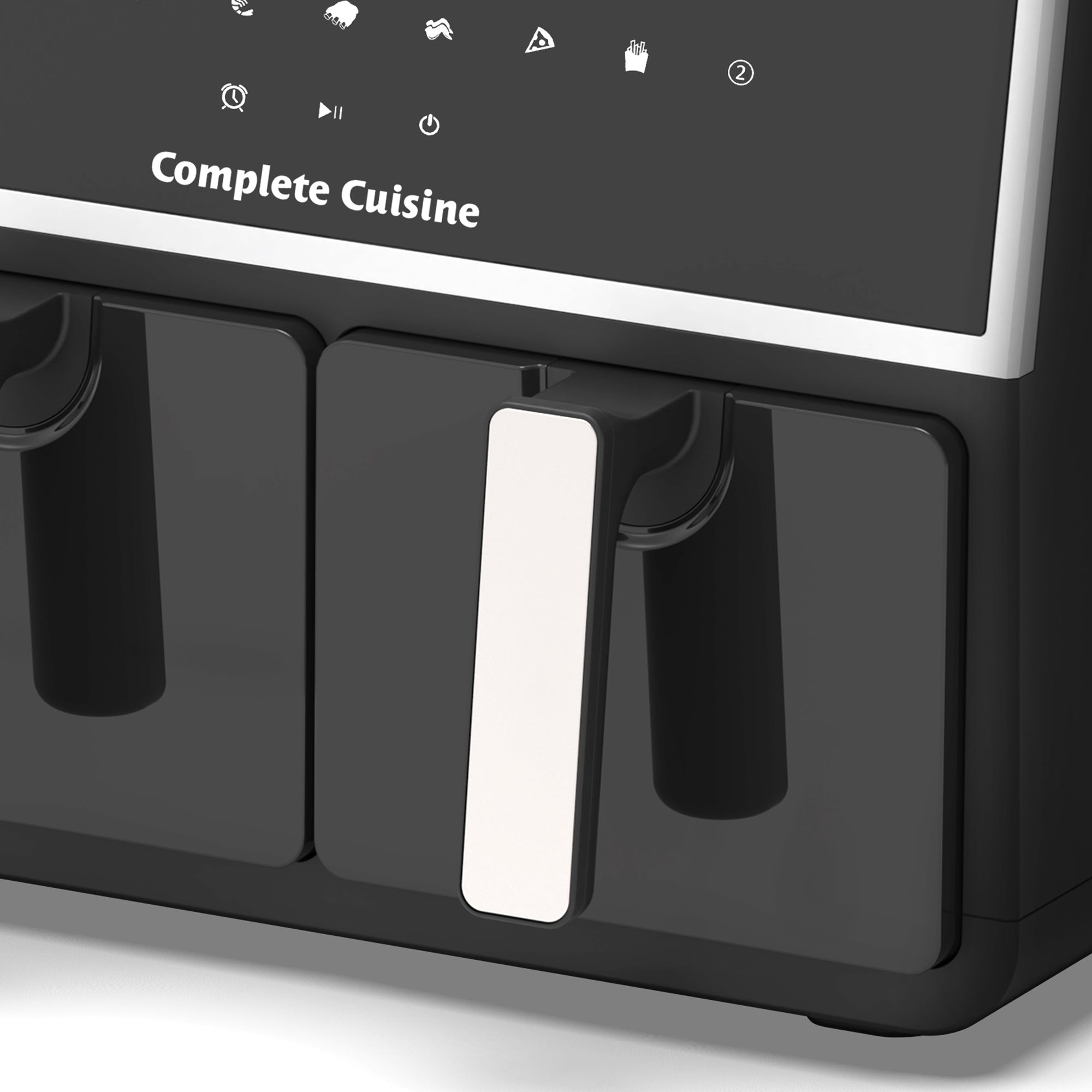 Complete Cuisine 9.5 Quart Dual Zone Air Fryer, Touch Screen, Non-Stick, Black - VMInnovations