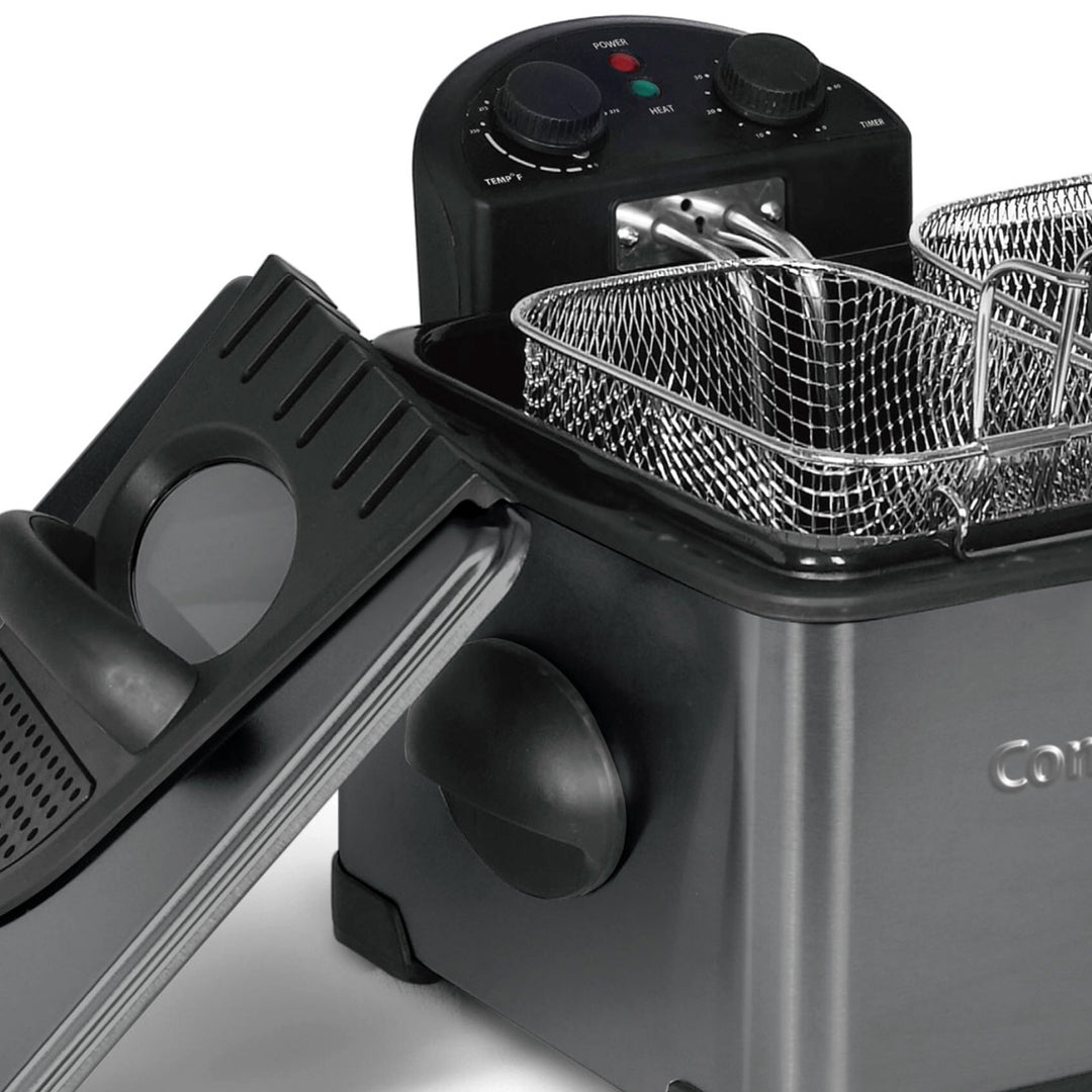 Complete Cuisine 4 Liter Electric Deep Fryer with 3 Fryer Baskets, Lid & Filter - VMInnovations