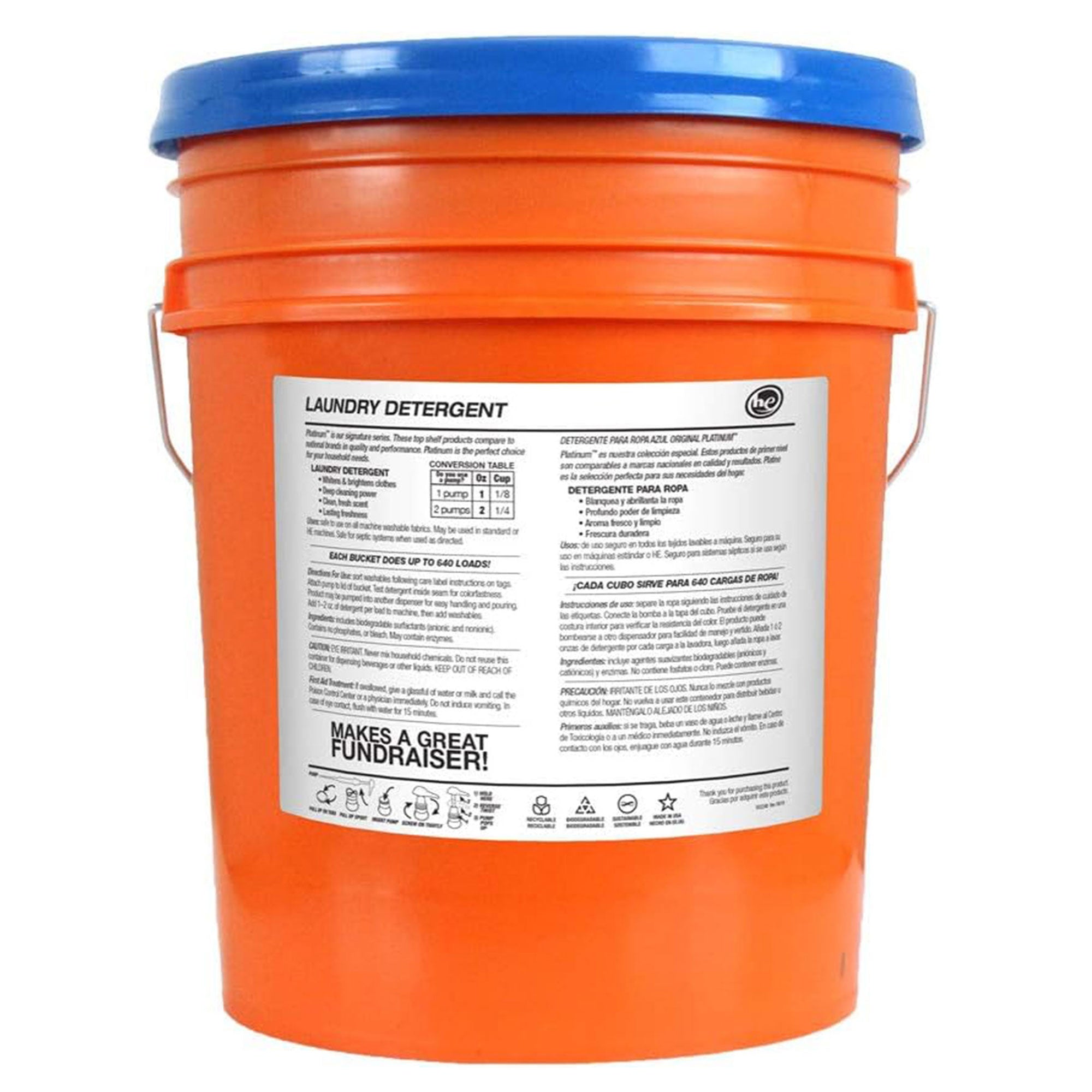 Ultra Fresh 6X Platinum Laundry Detergent, Up to 640 Loads, Fresh Breeze, 5 Gal - VMInnovations