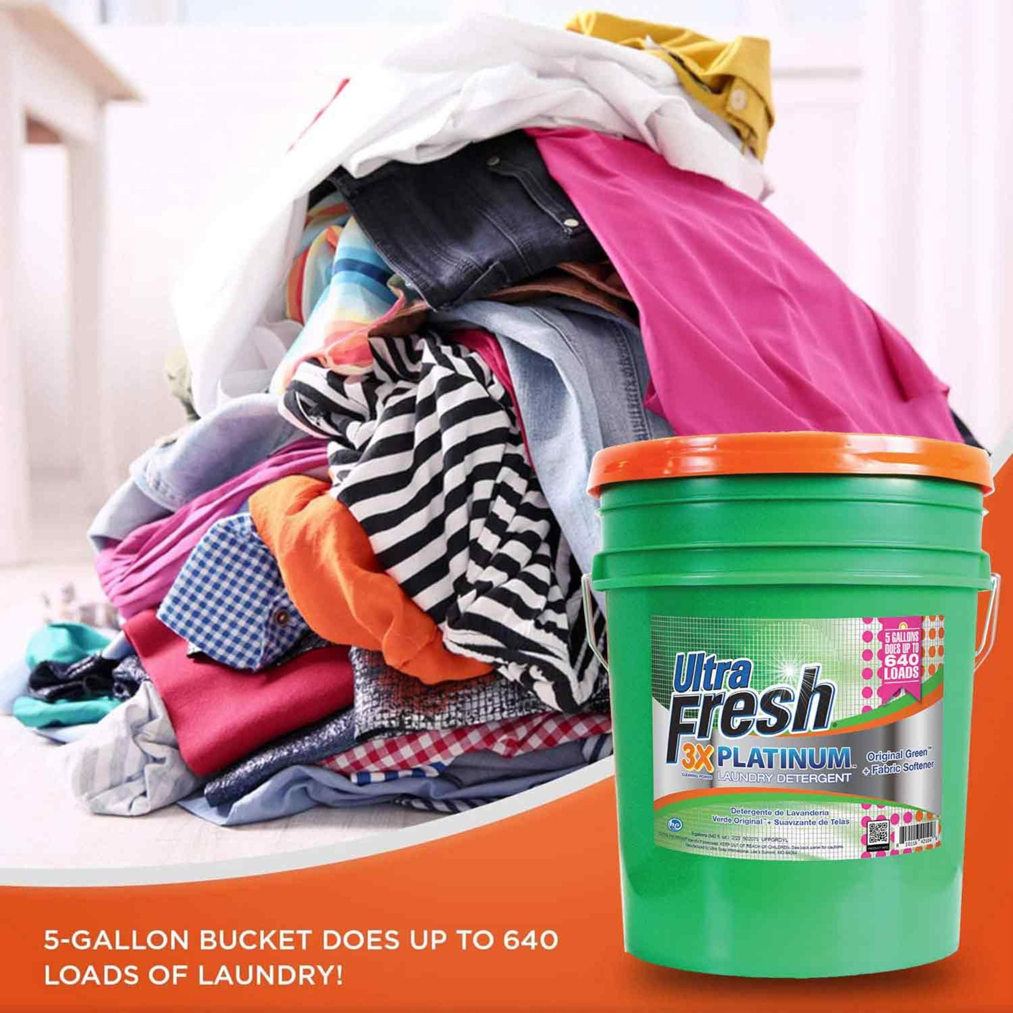 Ultra Fresh 3X Platinum Liquid Laundry Detergent with Fabric Softener, Green - VMInnovations