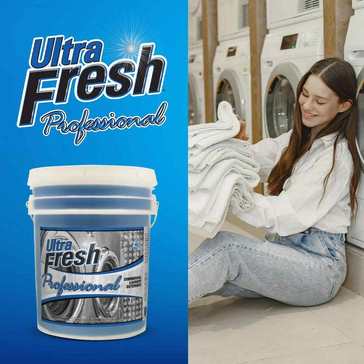 Ultra Fresh® Professional™ Commercial Laundry Detergent with Pump, 5 Gallons - VMInnovations