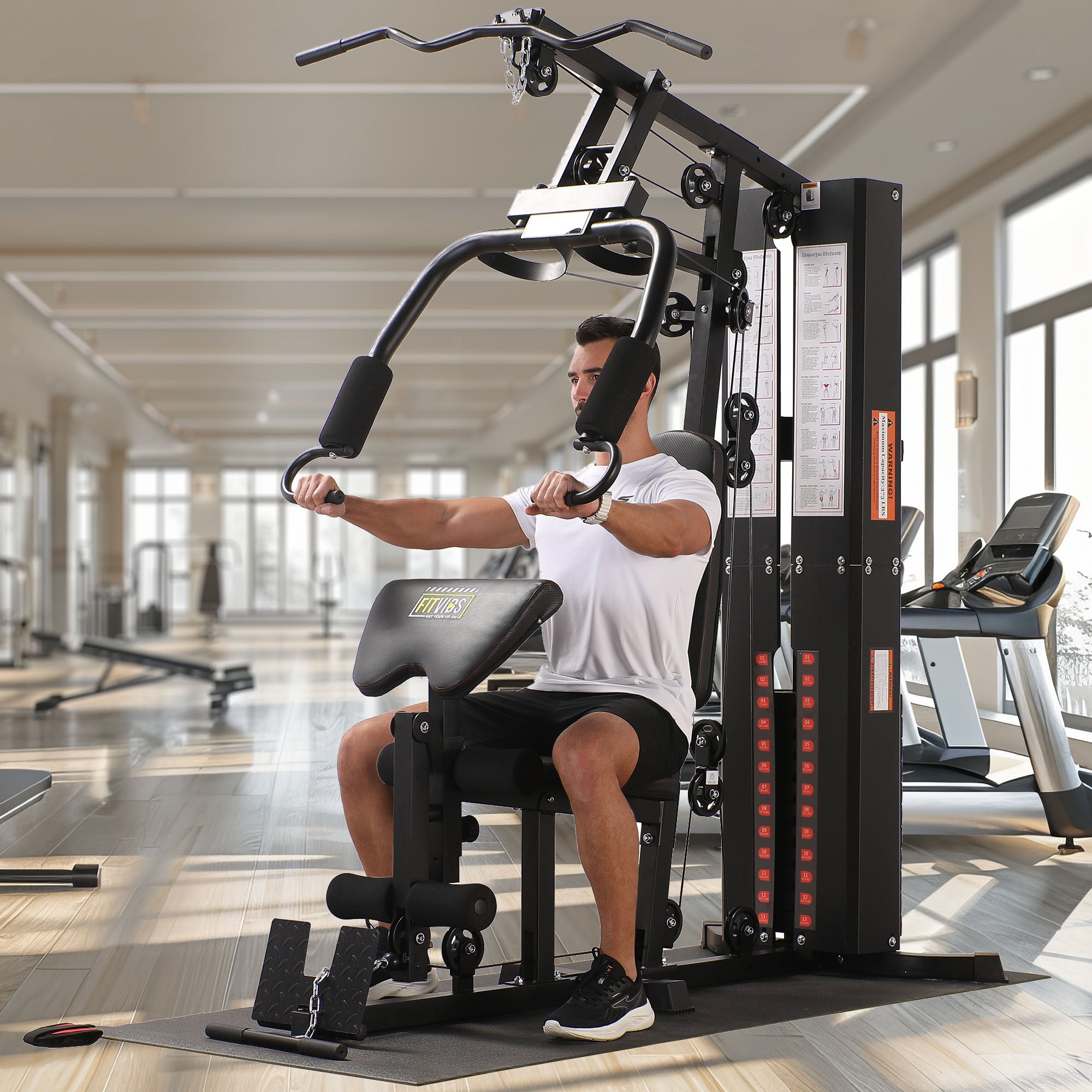 BalanceFrom Multifunctional Home Gym Workout Station Strength Training Equipment