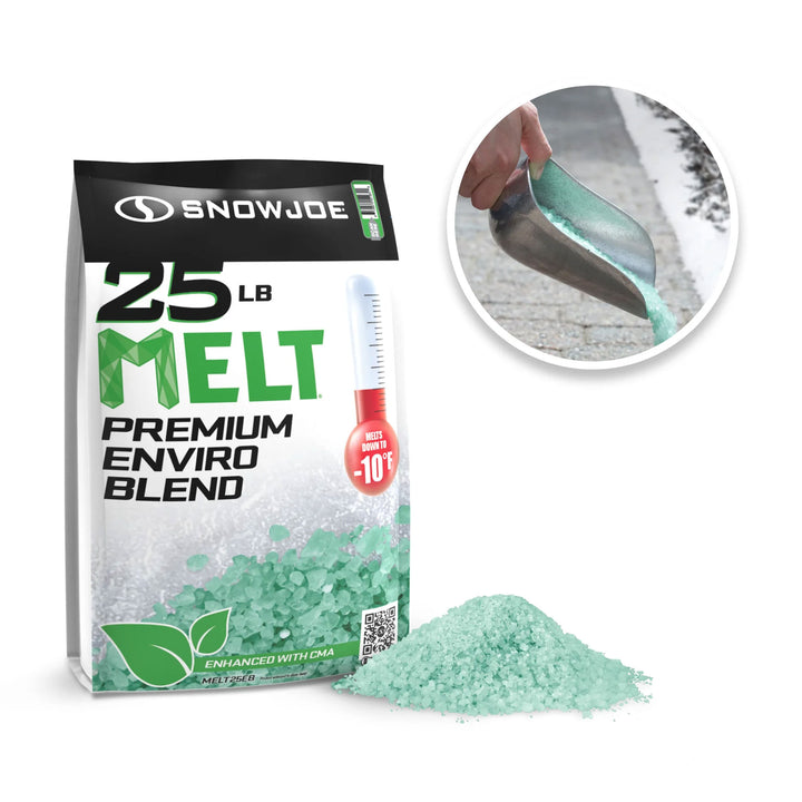 Snow Joe Melt Enviro Blend Ice/Snow Deicer, Pet-Friendly for Driveways, MELT25EB - VMInnovations