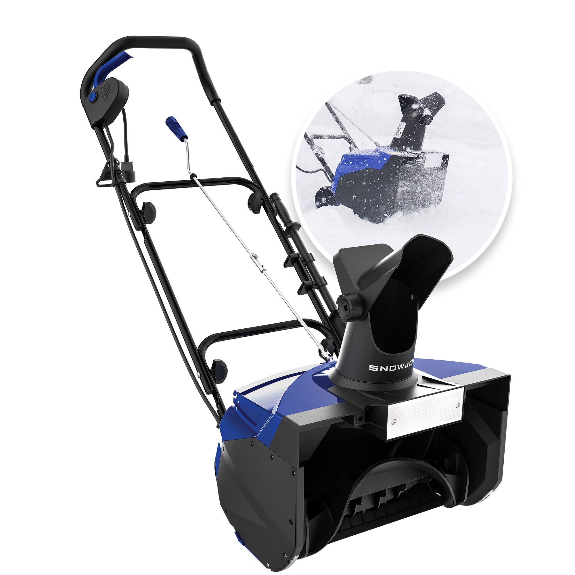 Snow Joe 18" Electric Single Stage Snow Blower, 15 Amp Motor w/Headlight (Used)