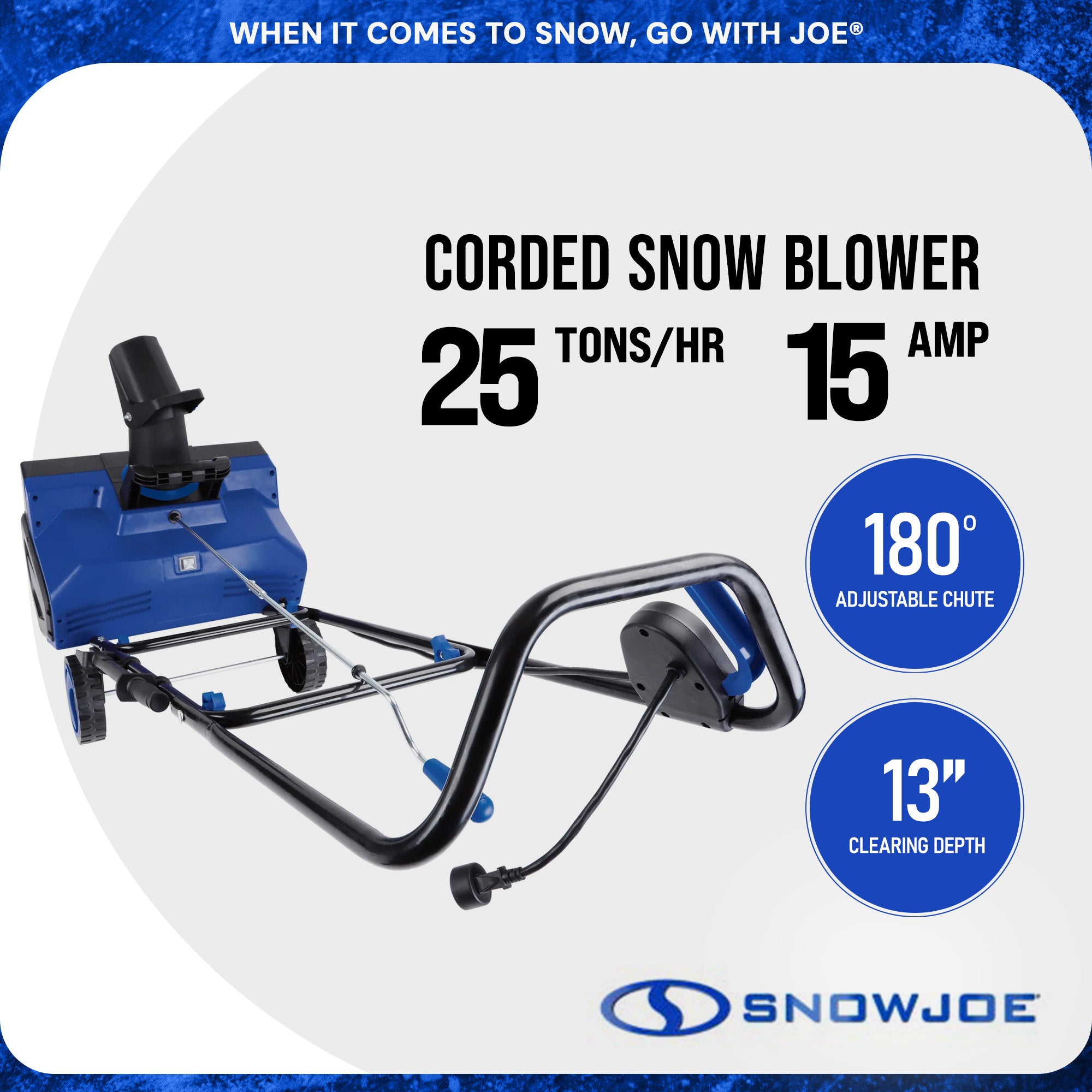 Snow Joe Electric Snow Blower w/Dual LED Lights, 22" Walk-Behind Machine (Used) - VMInnovations