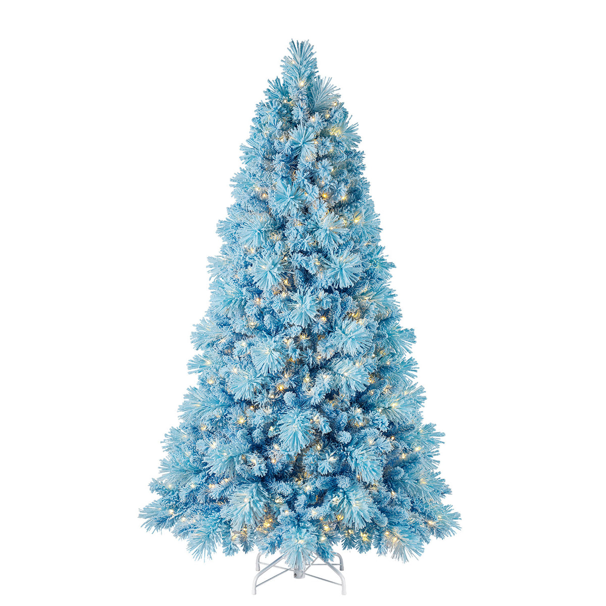 Home Heritage Rotating Tree Stand Base w/Snowdrift 6.5' Pine Christmas Tree