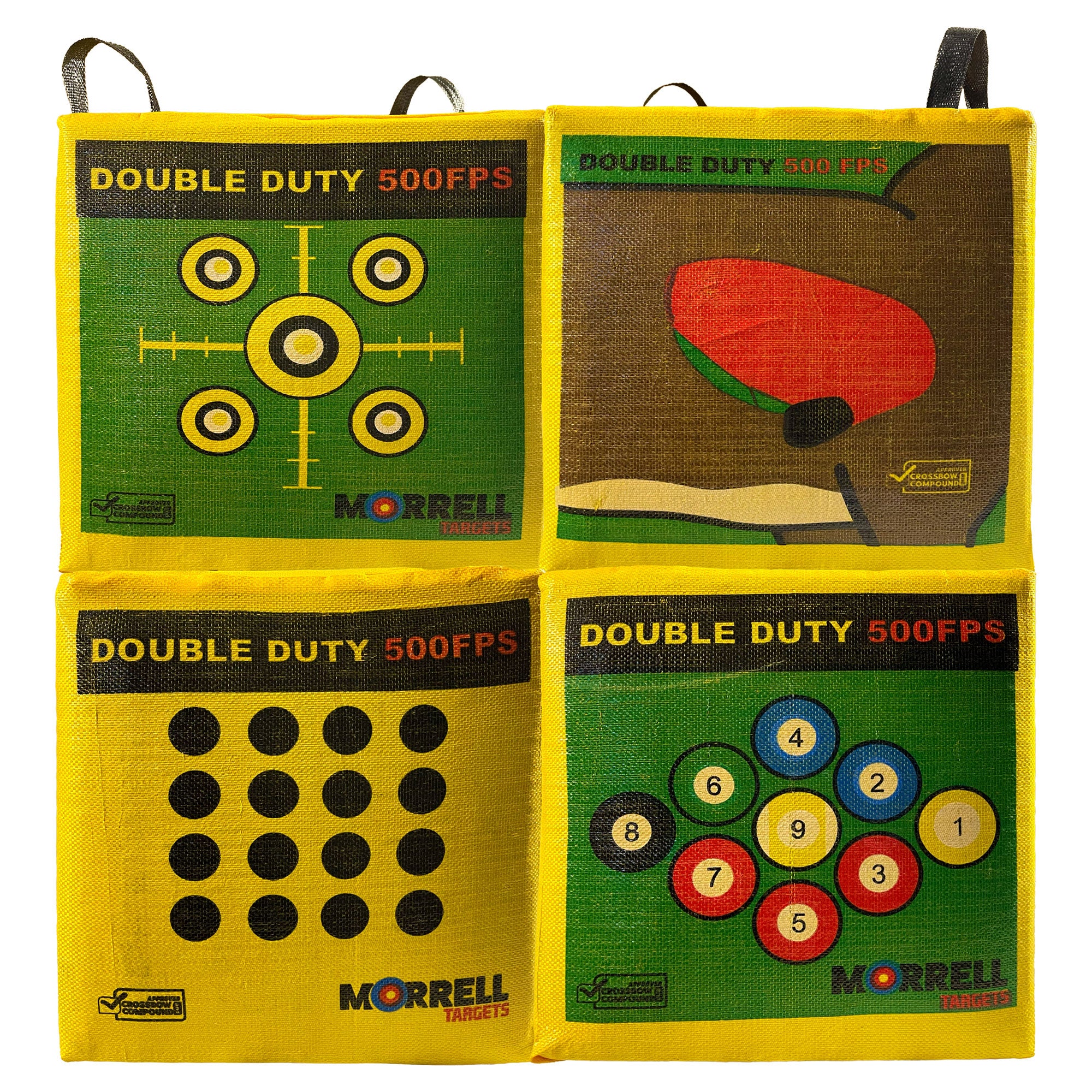 Morrell 4-Sided Archery Target, Field Point Shooting Bag, Double Duty (Open Box) - VMInnovations