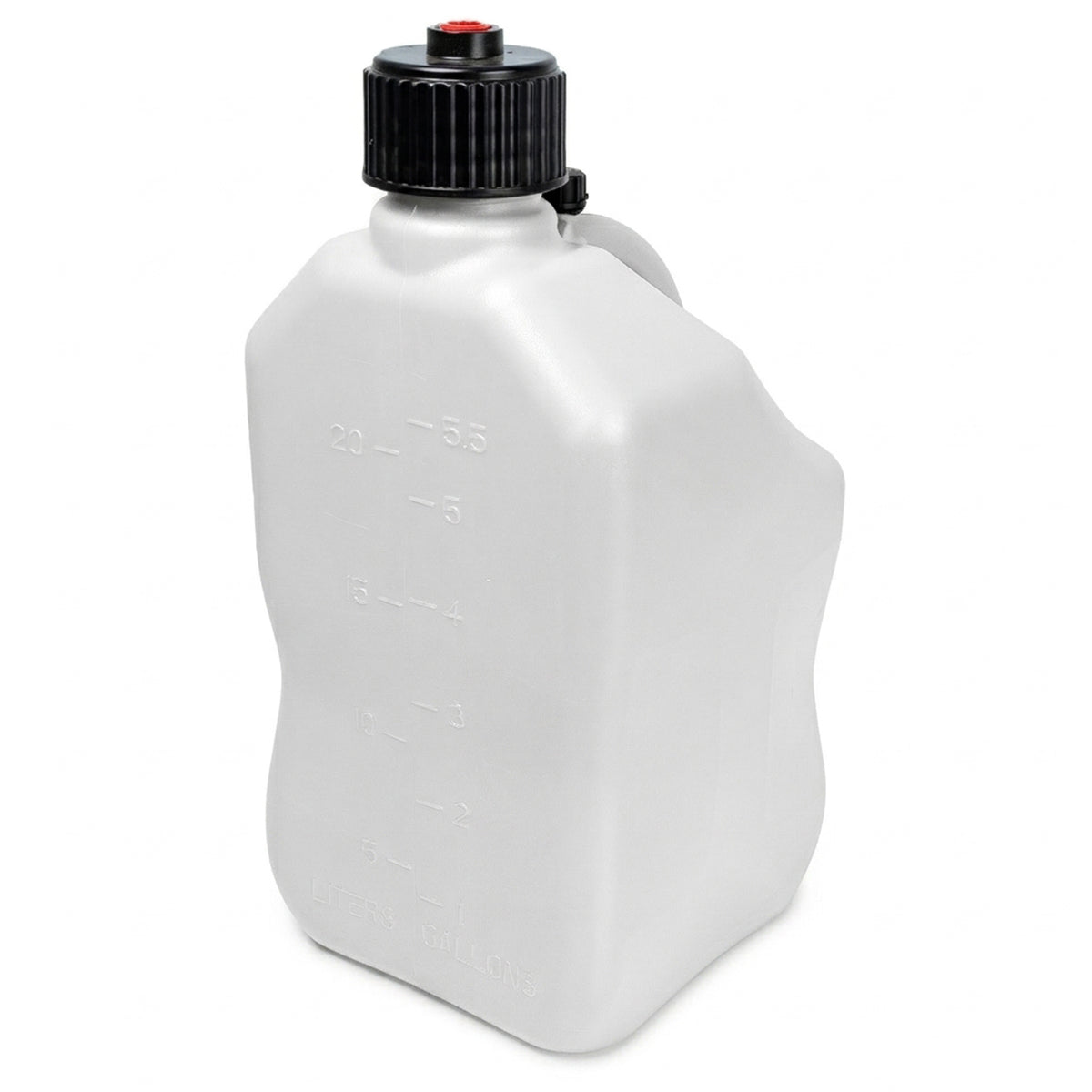 Bushman 4 Pack U-Jug Storage Jug, Portable Plastic Container, 5.5Gal, White