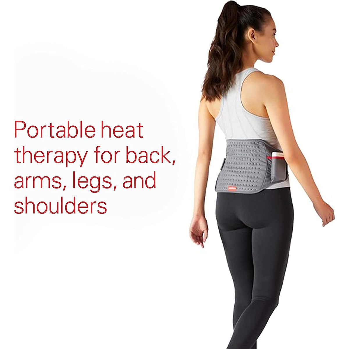 Sunbeam Cordless Heating Pad with Rechargeable and Portable Design for Recovery