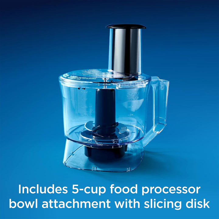 Oster Blender & Food Processor Combo, 1200W, Includes Jar, Bowl, 2 Cups, Grey - VMInnovations