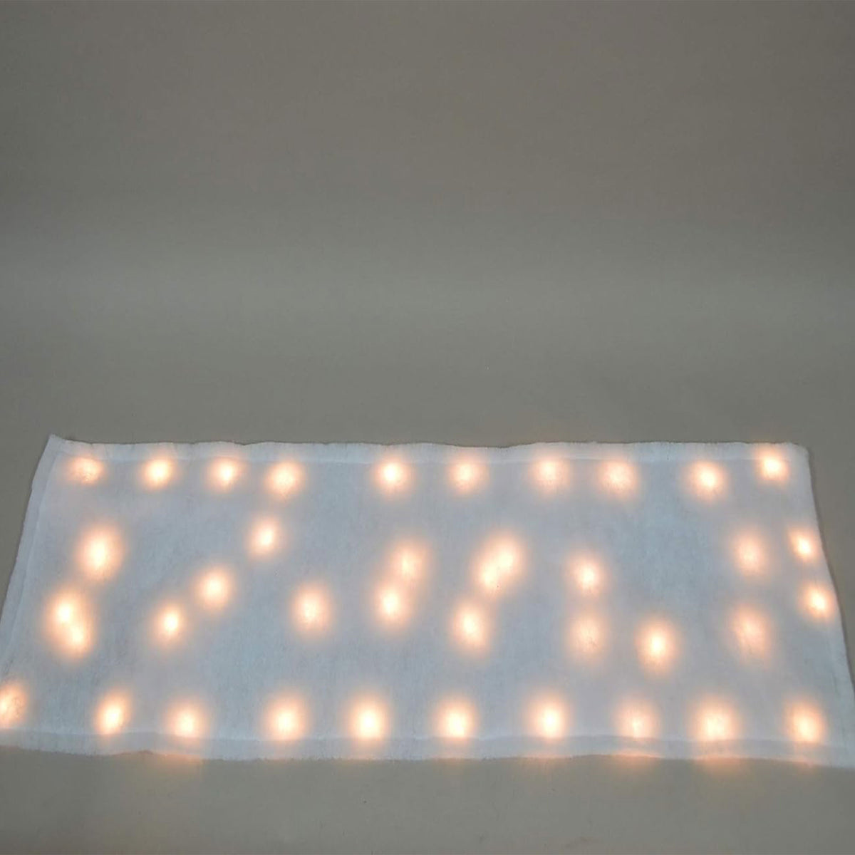 ProductWorks Pre-Lit Snow Cover Blanket 8 Function Holiday Decoration, White
