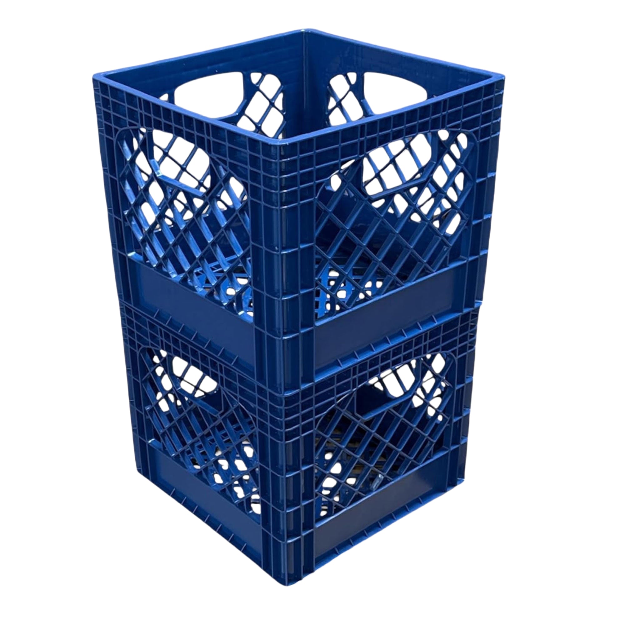 Juggernaut Storage 2pk Crate for Office Storage & Classroom, Blue (Open Box)