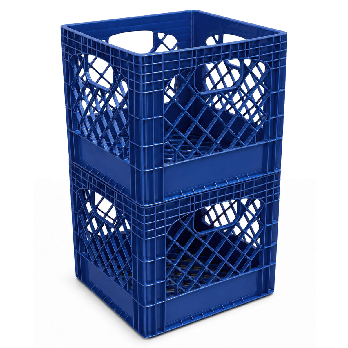 Juggernaut Storage 2-Pack Crate for Office Storage & Classroom Organization,Blue