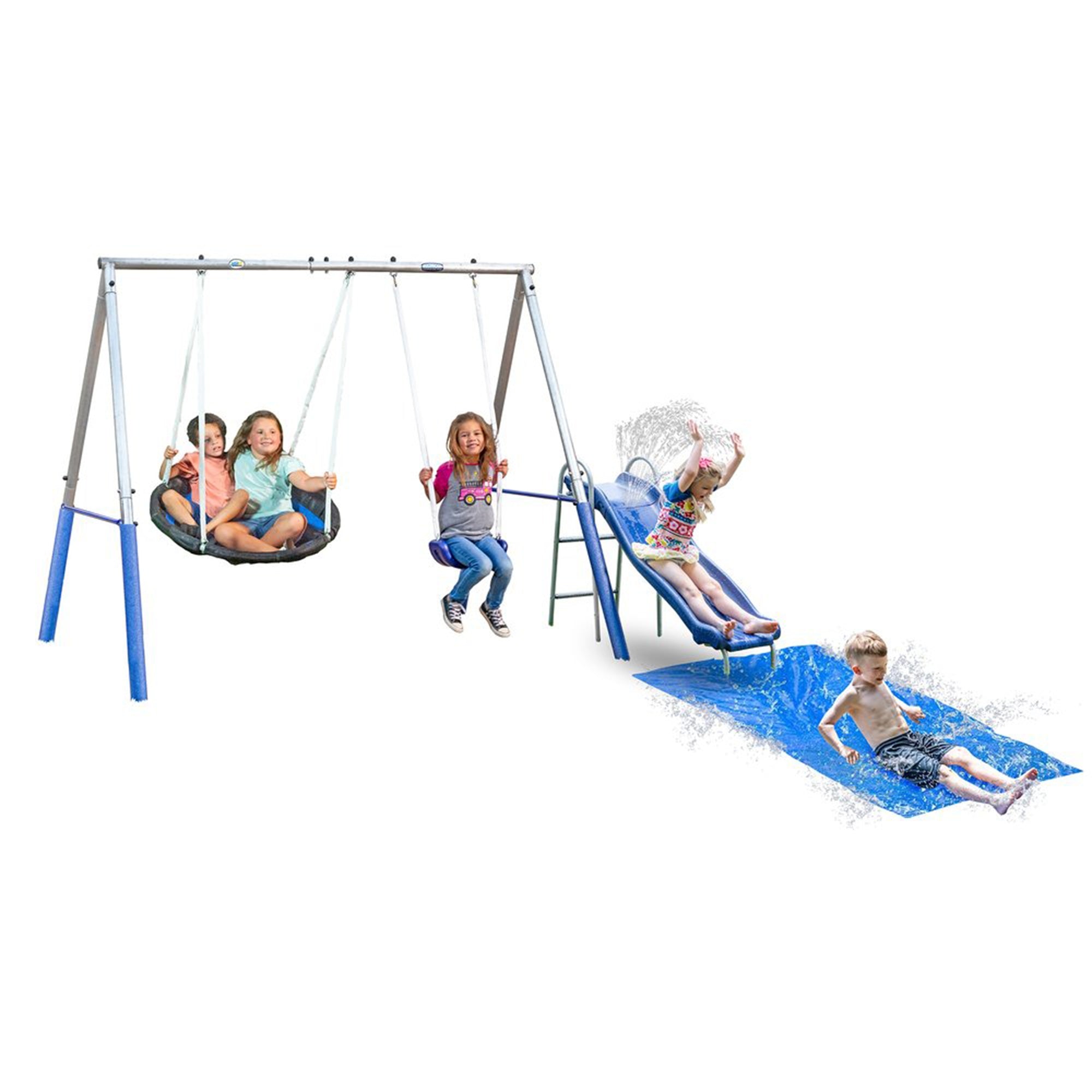 XDP Recreation Playtime w/ Water Slide, Super Disc Swing & Swing Seat (Open Box) - VMInnovations