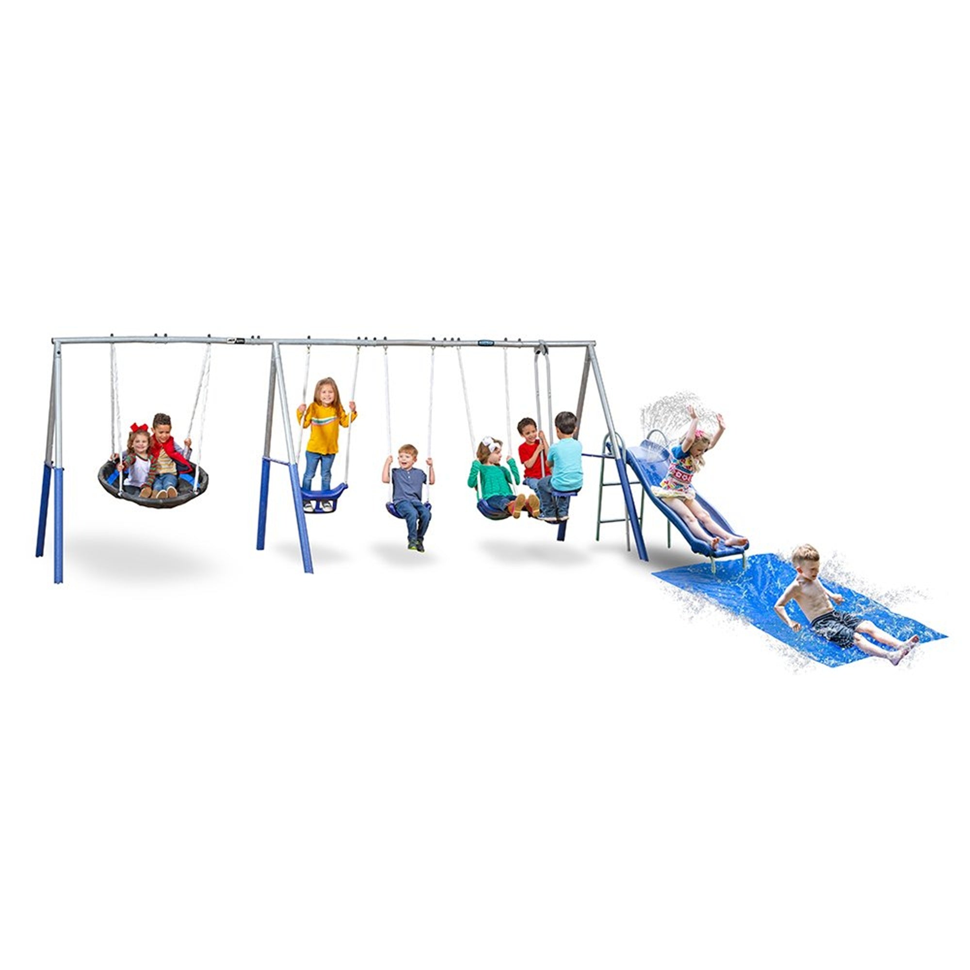 XDP Recreation Fun Always Playground w/Water Slide & Super Disc Swing (Open Box) - VMInnovations
