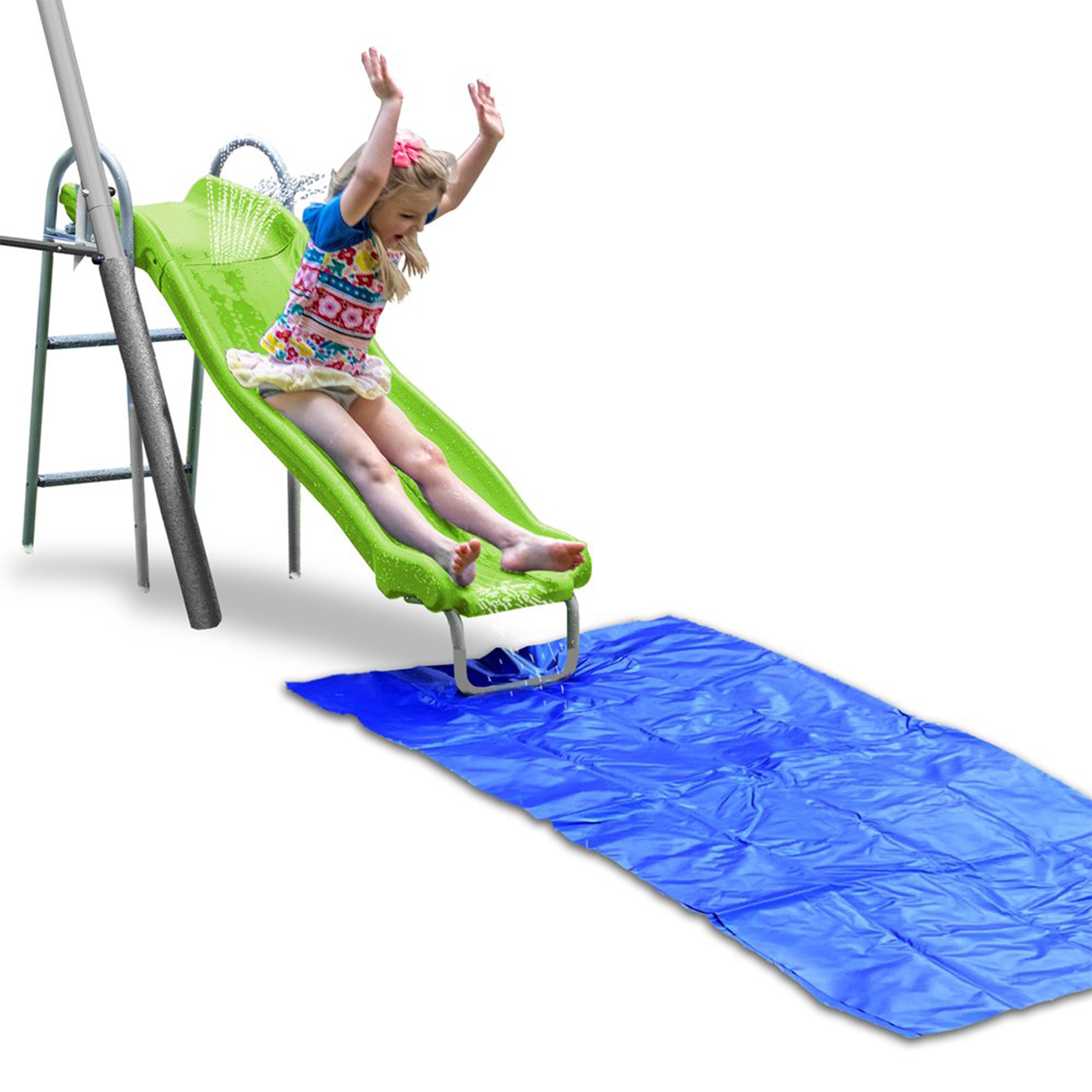 XDP Recreation Swingin' Free Playground Set with Water Slide, Super Disc Swing - VMInnovations